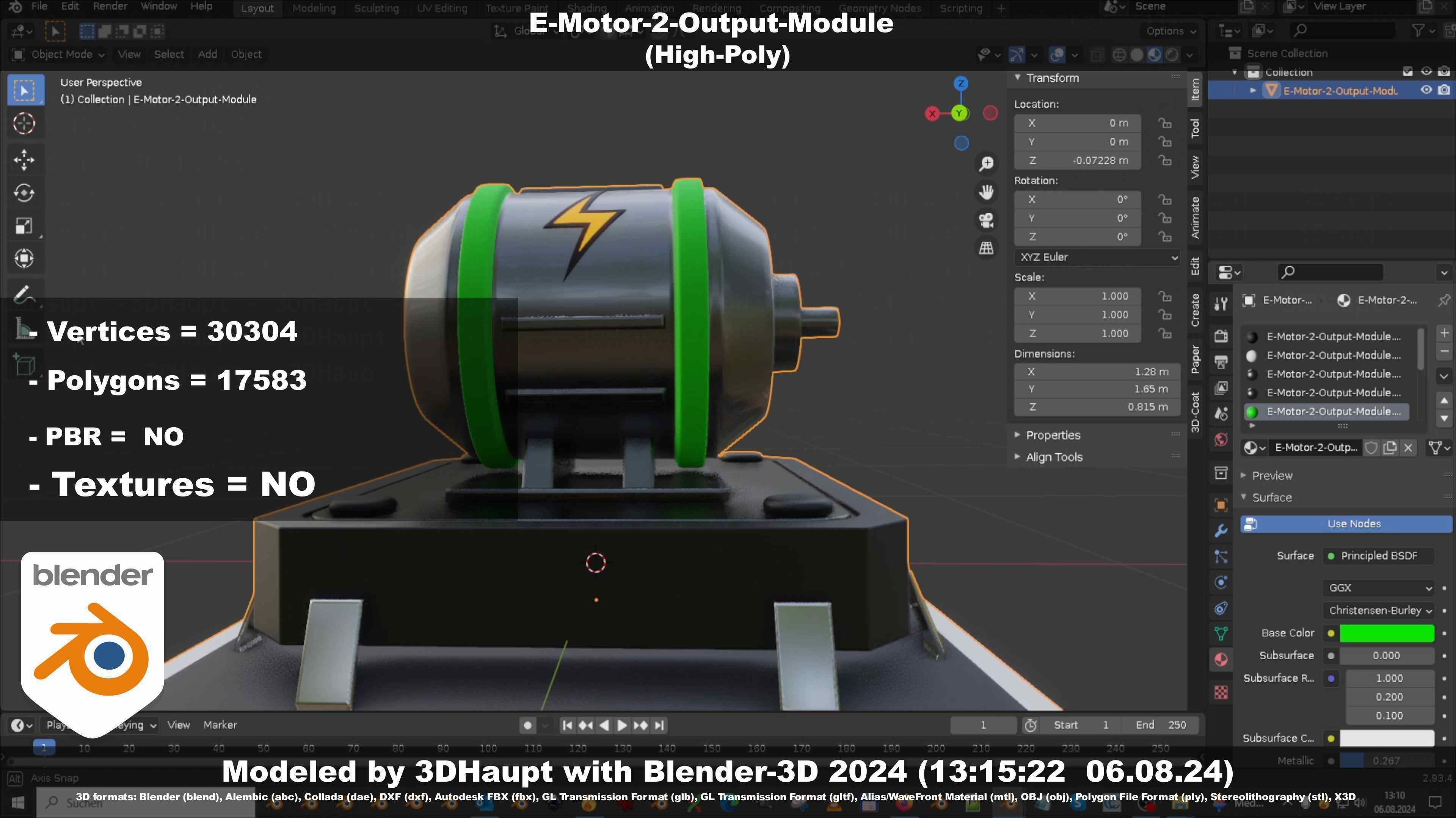 E-Motor-2-Output-Module  3D model_114