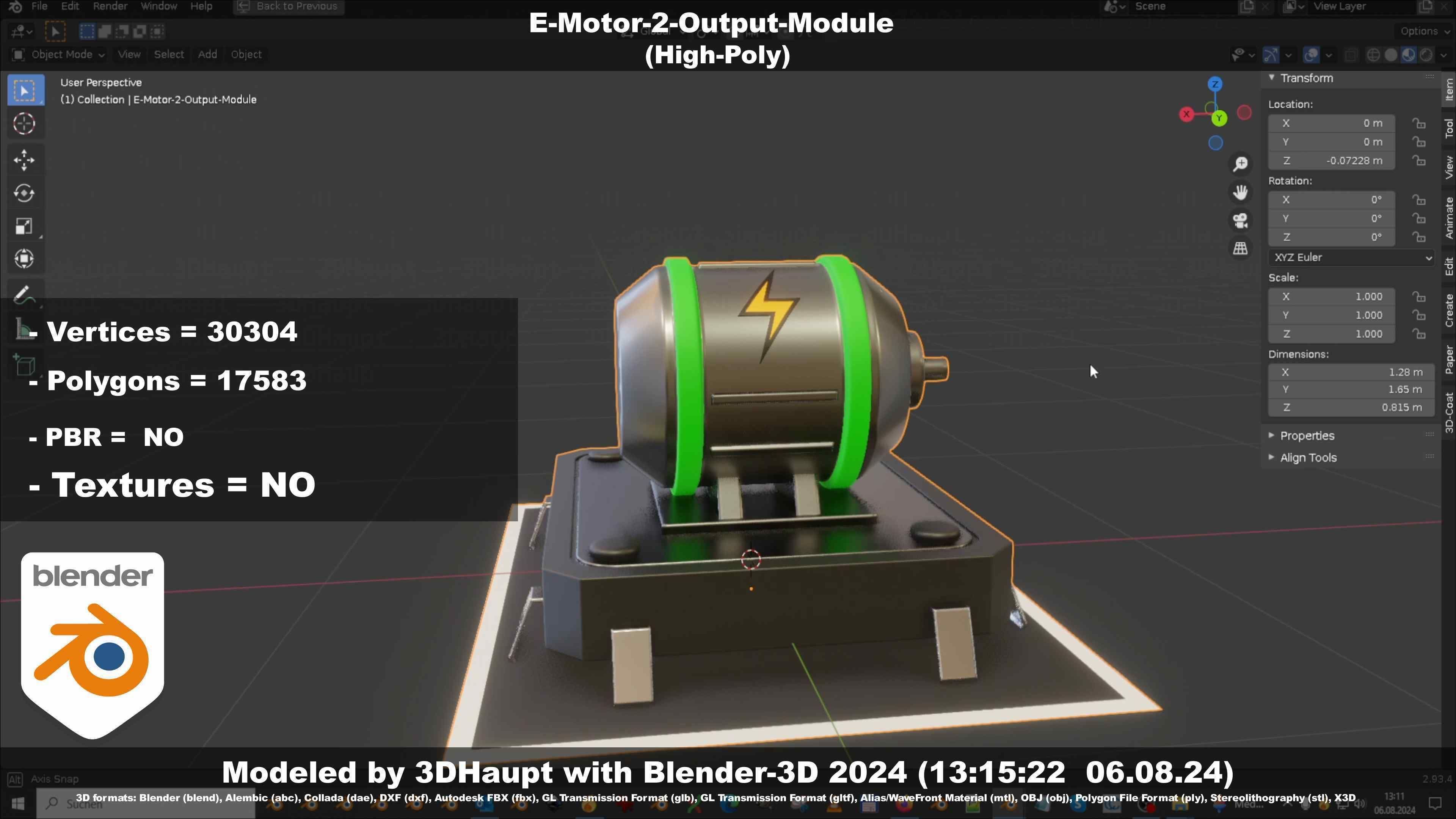 E-Motor-2-Output-Module  3D model_129