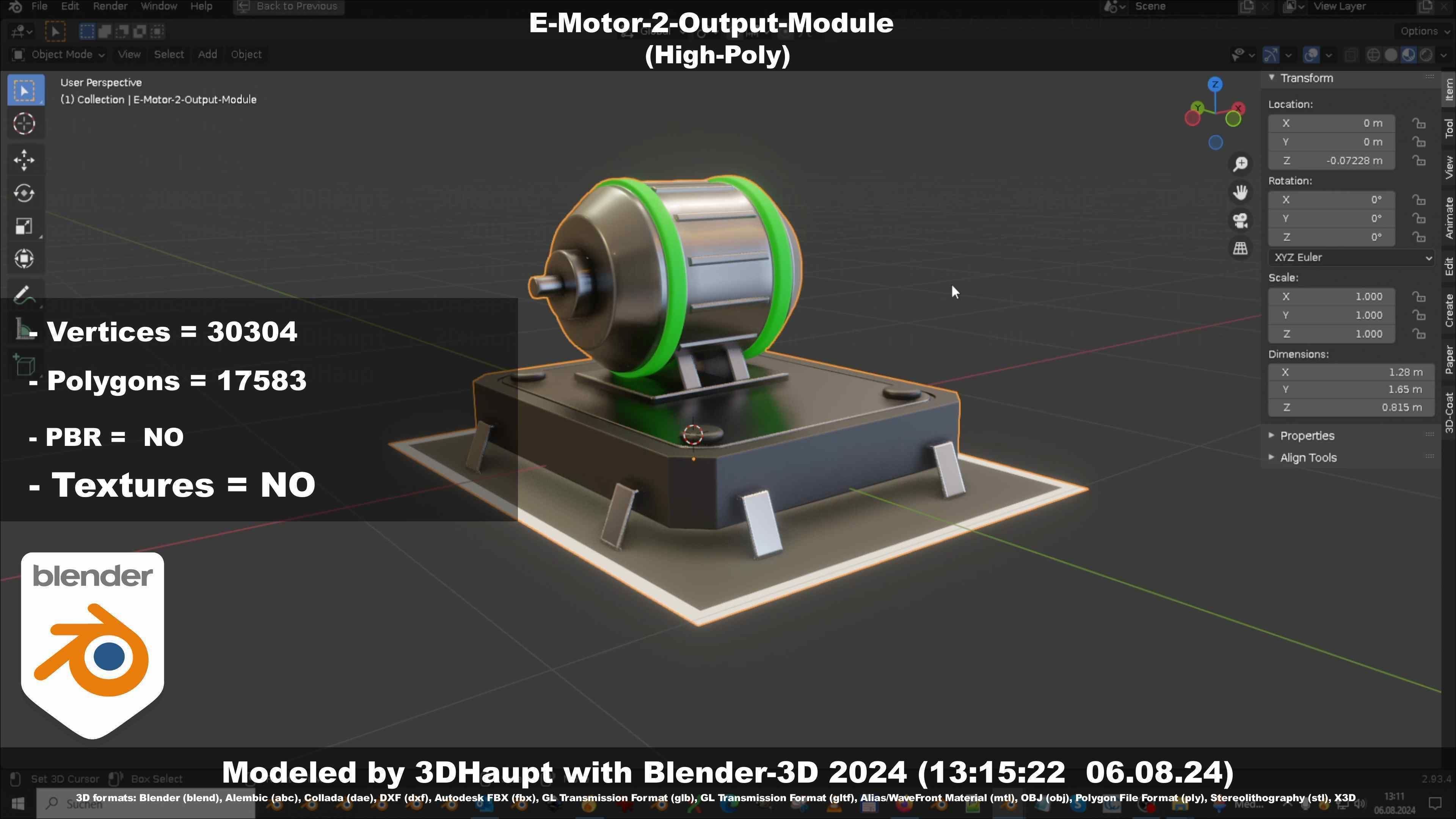 E-Motor-2-Output-Module  3D model_118