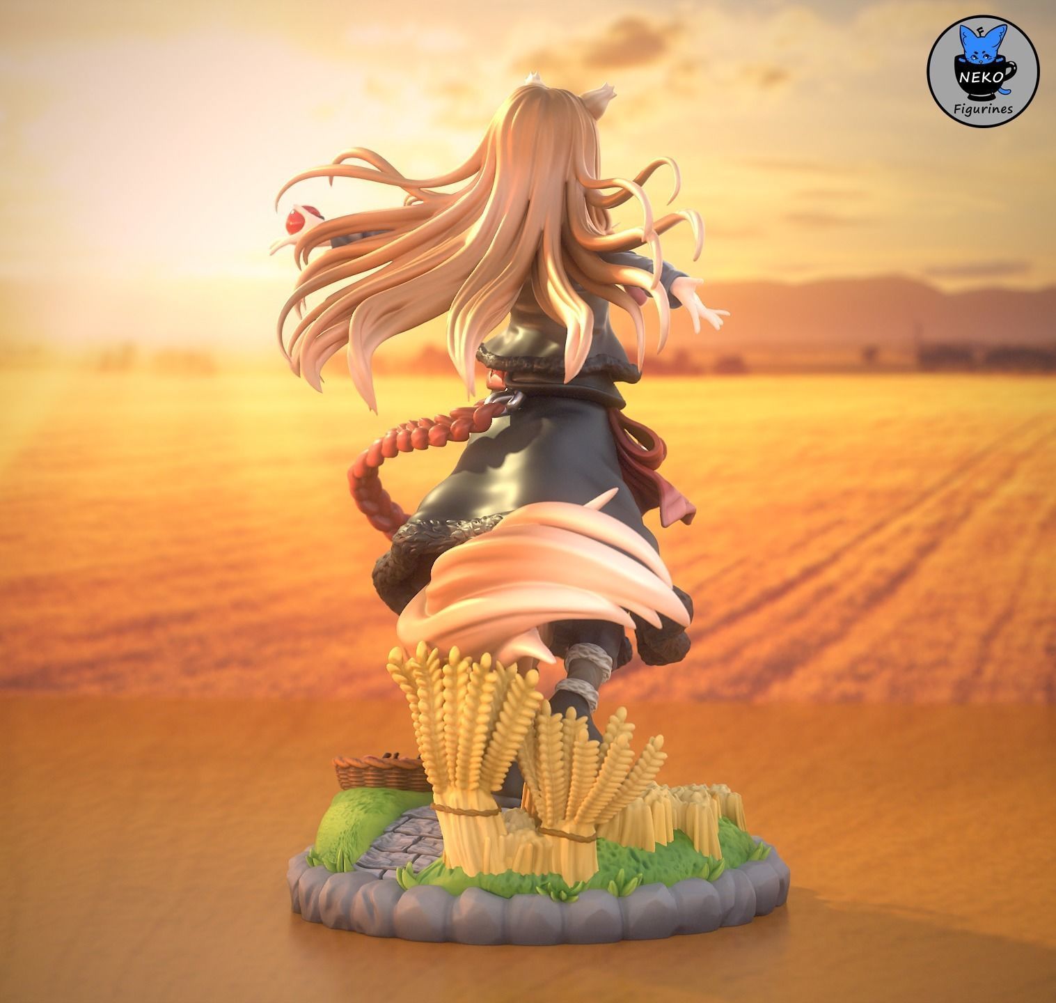 Holo - Spice and Wolf Anime Figure for 3D Printing 3D print model_8