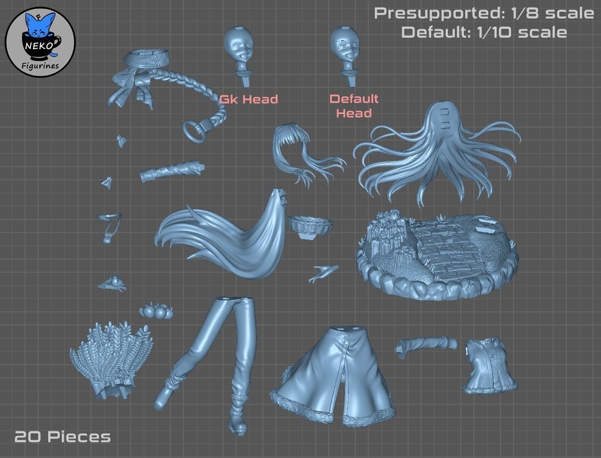 Holo - Spice and Wolf Anime Figure for 3D Printing 3D print model_5