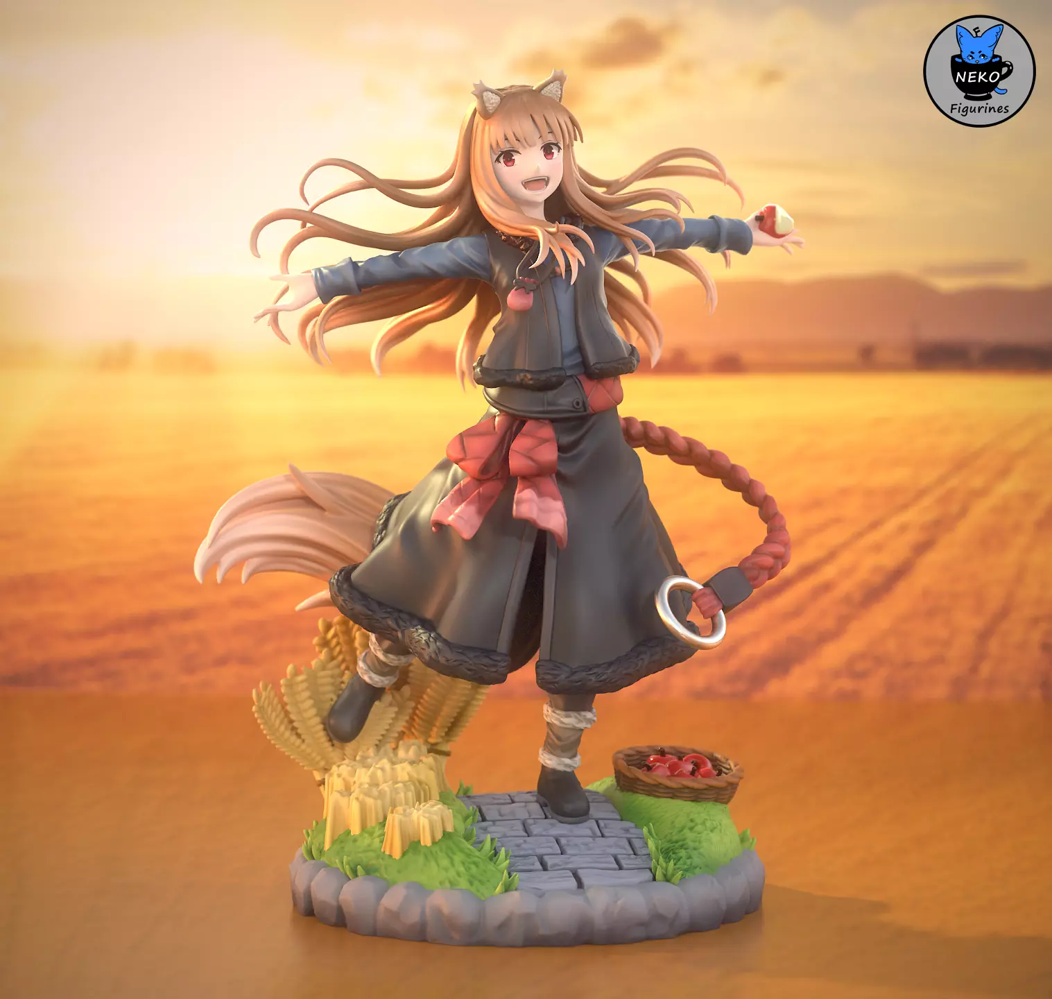 Holo - Spice and Wolf Anime Figure for 3D Printing 3D print model_0