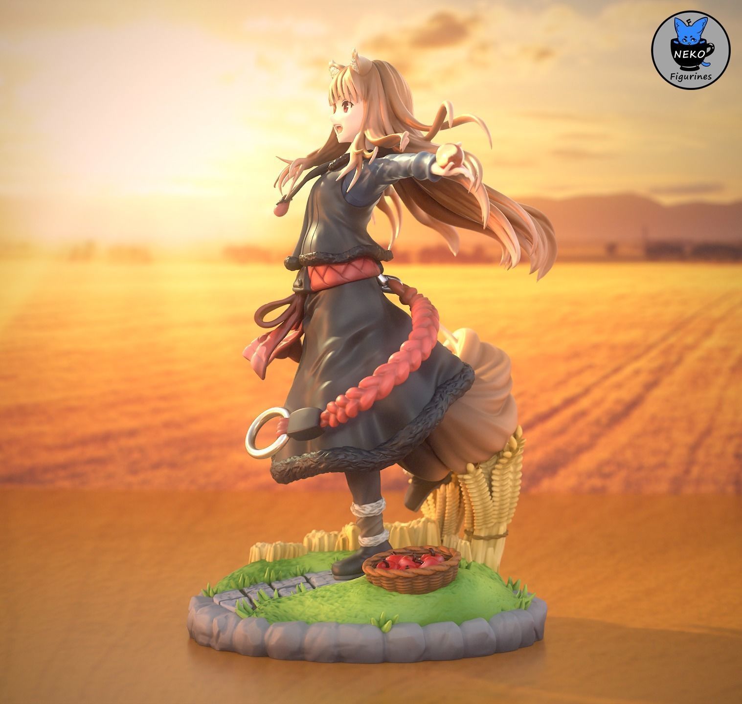 Holo - Spice and Wolf Anime Figure for 3D Printing 3D print model_10