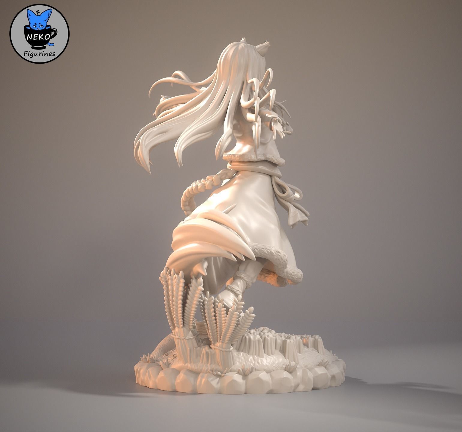 Holo - Spice and Wolf Anime Figure for 3D Printing 3D print model_15