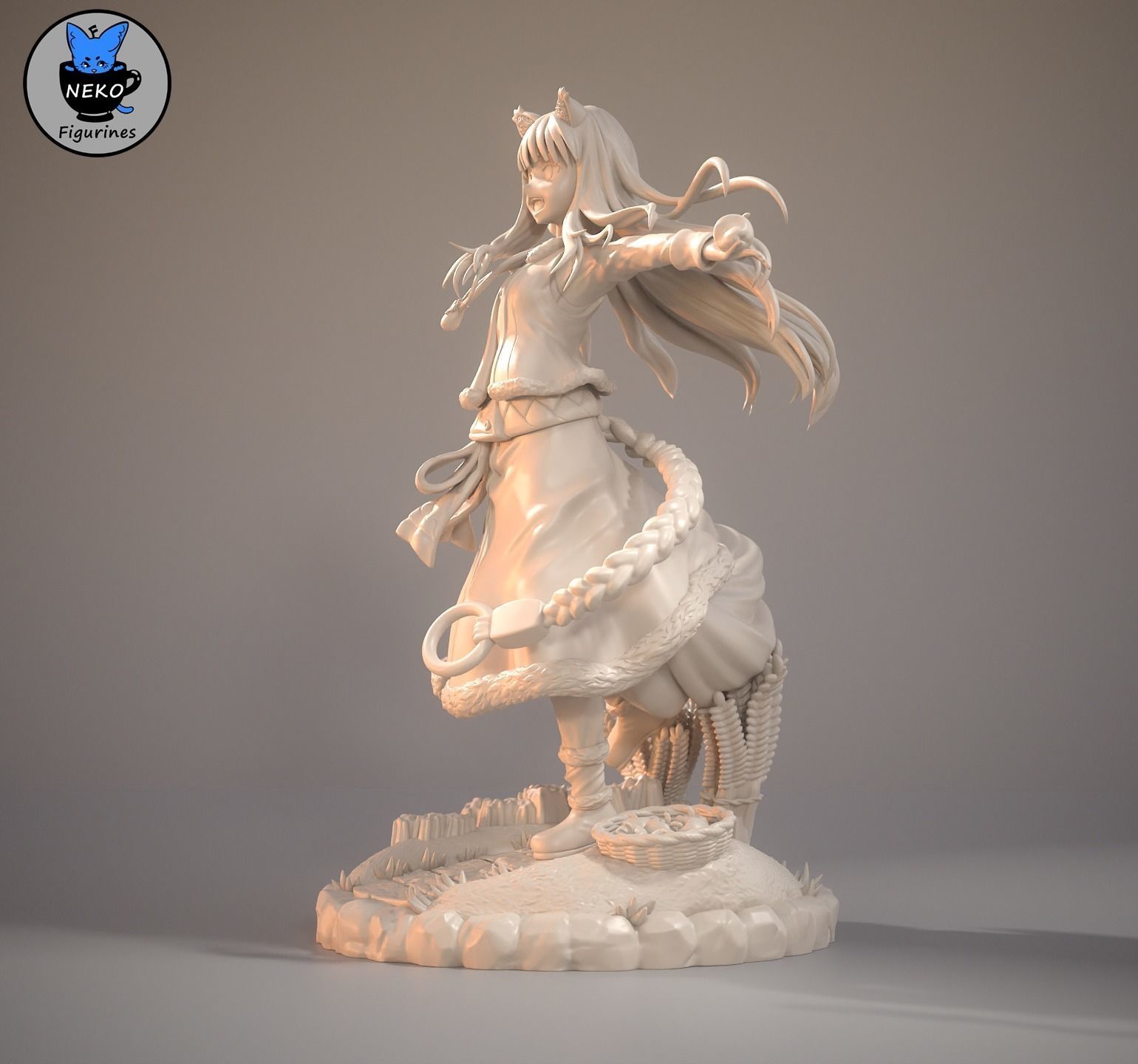Holo - Spice and Wolf Anime Figure for 3D Printing 3D print model_18
