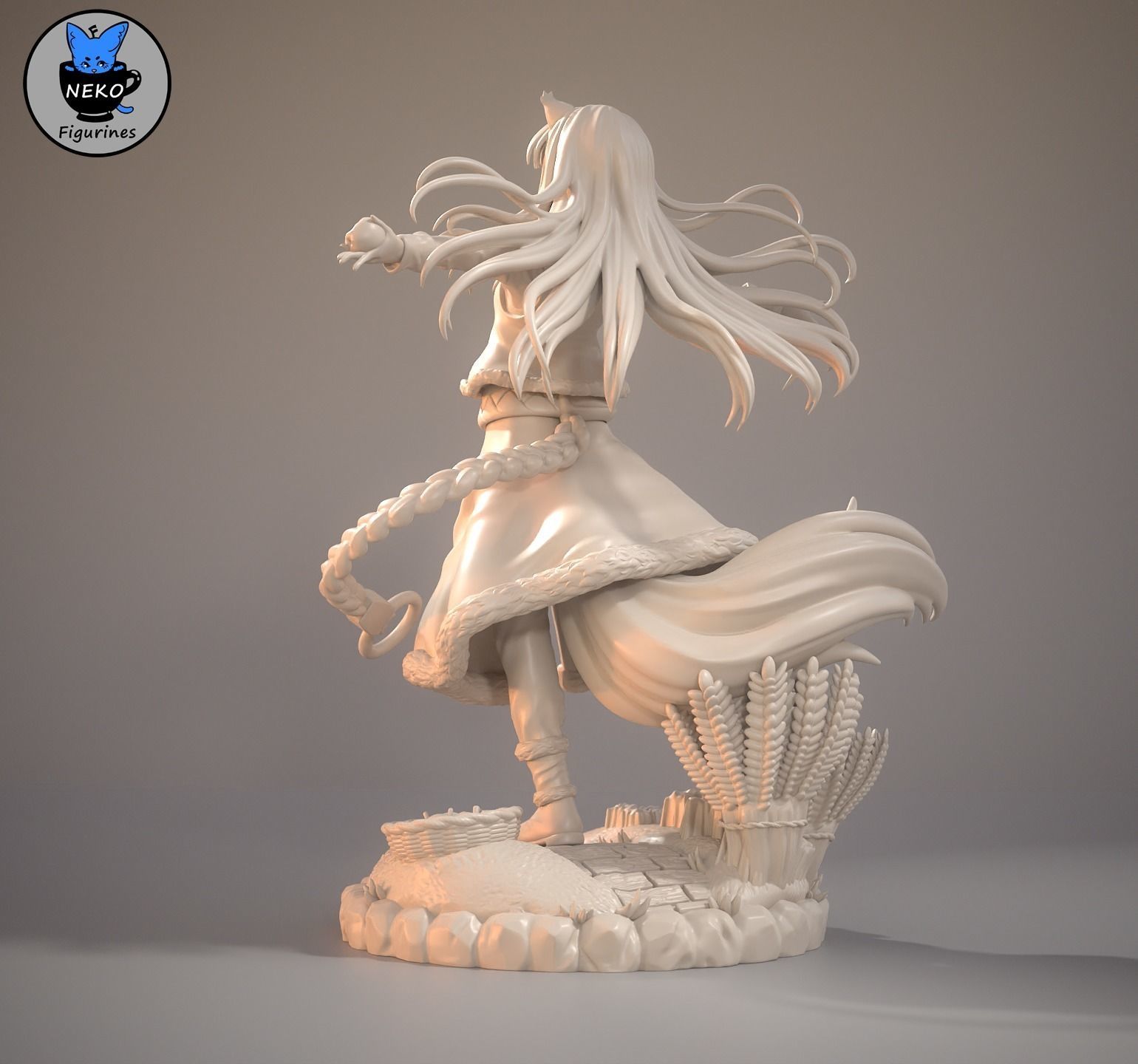 Holo - Spice and Wolf Anime Figure for 3D Printing 3D print model_16