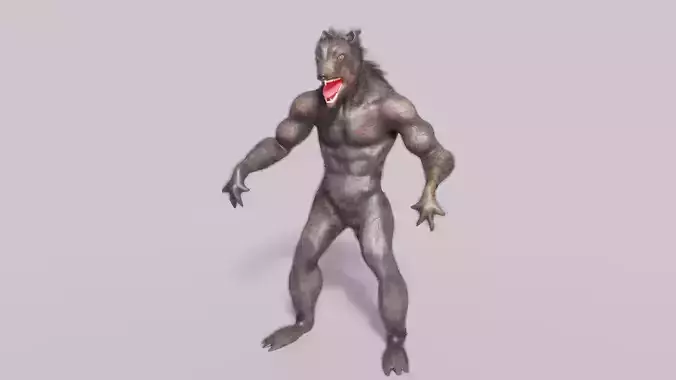 werewolf 3D model