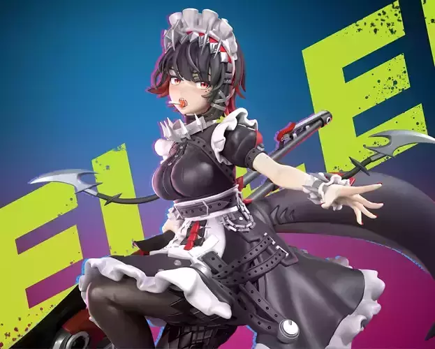Ellen Joe - Zenless Zone Zero Game Figure for 3D Printing 3D print model