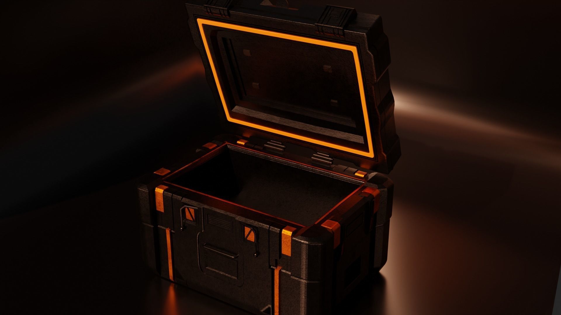 Game case Free 3D model_3