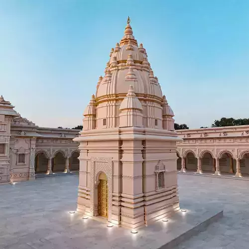 Hindu Temple Low-poly 3D model