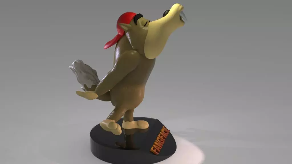 Fangface 3D print model_0