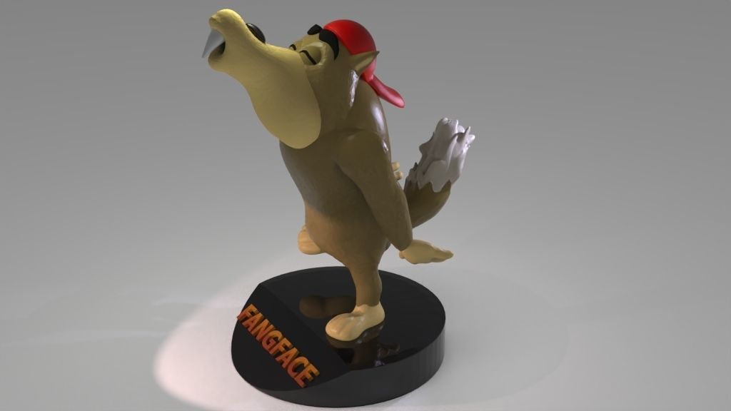 Fangface 3D print model_2