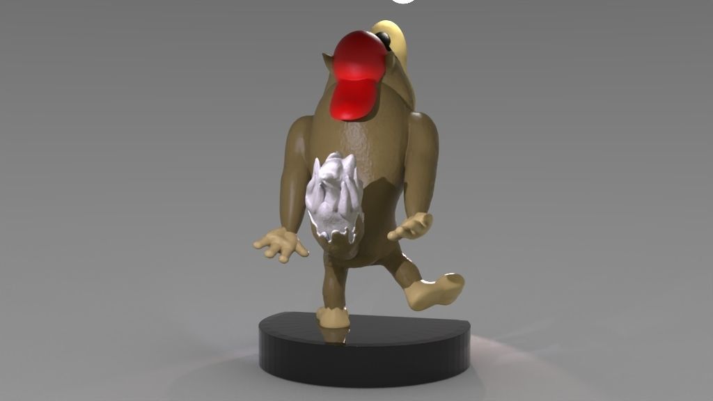 Fangface 3D print model_4