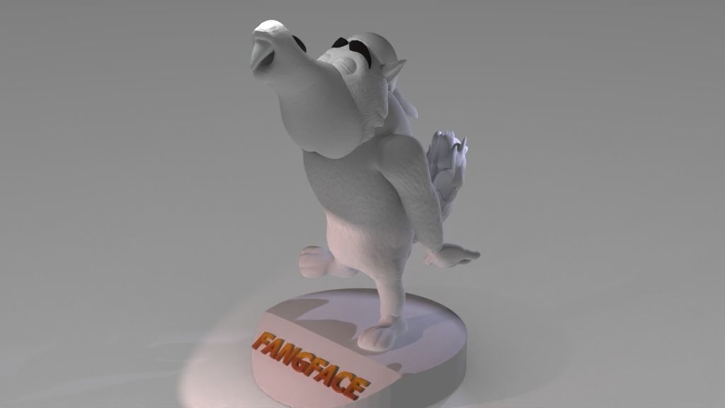 Fangface 3D print model_5