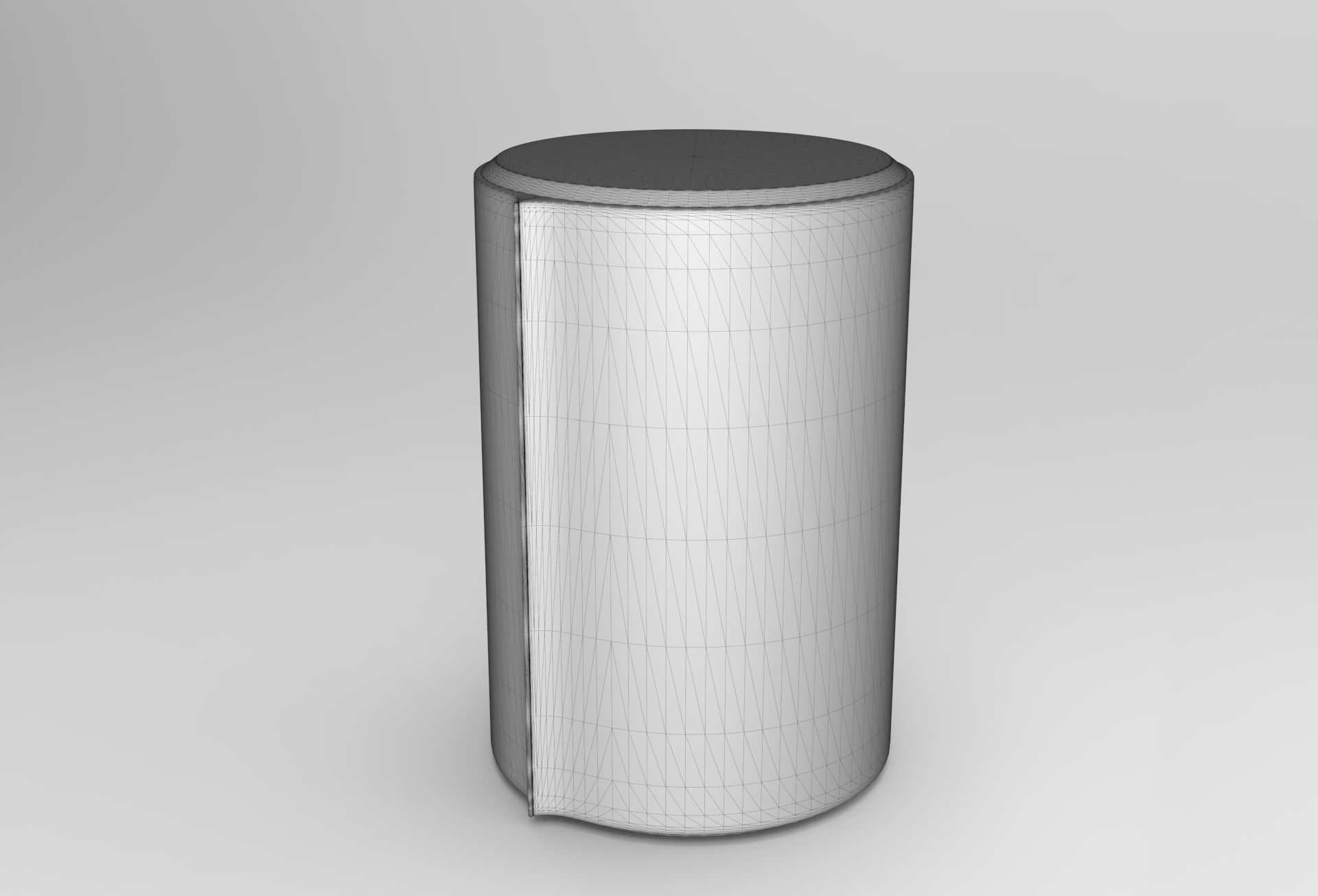 Hugu Night Table Low-poly 3D model_6