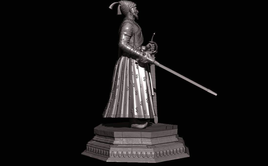 Chatrapati Shivaji Maharaj 3D print model_2