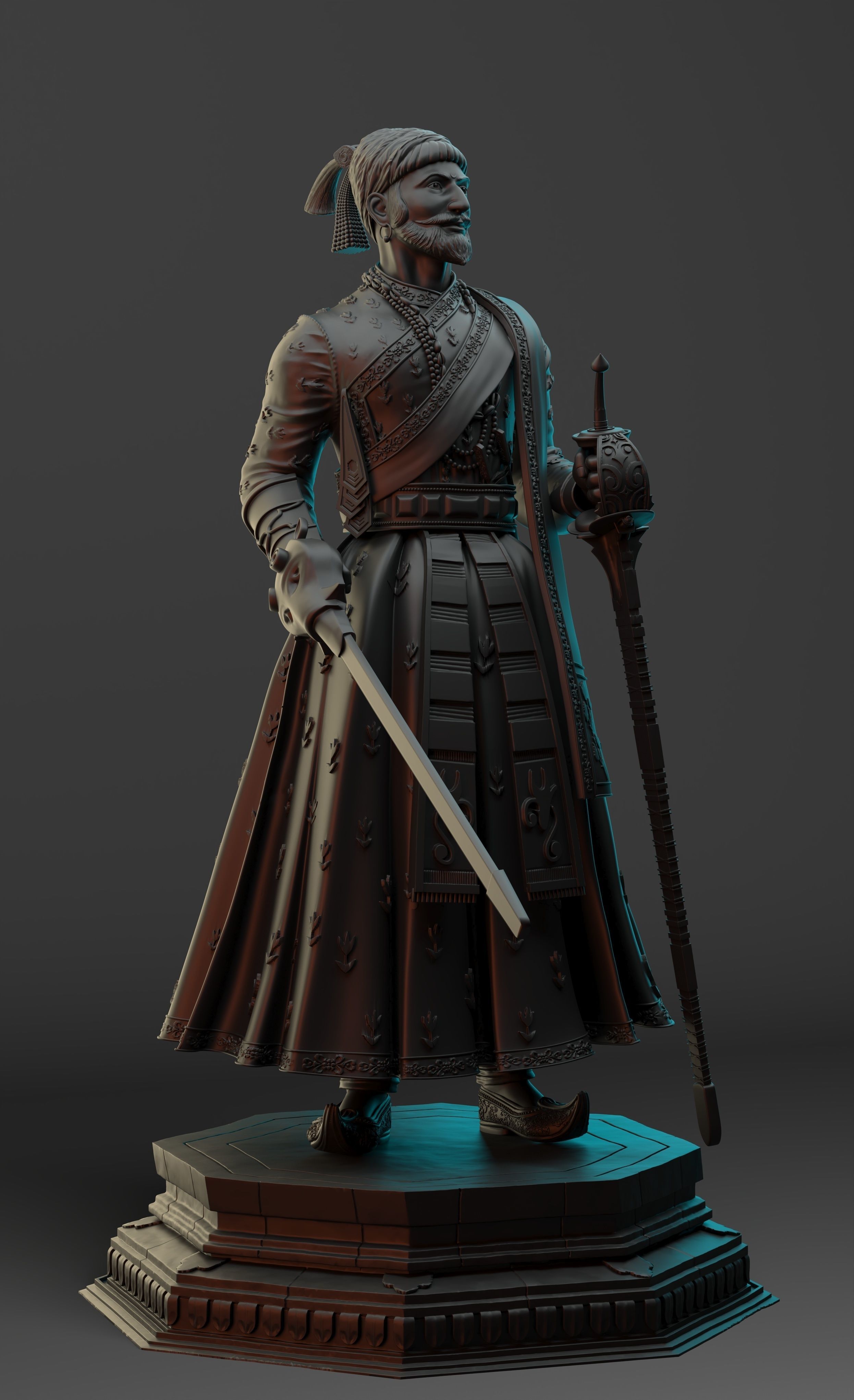 Chatrapati Shivaji Maharaj 3D print model_3