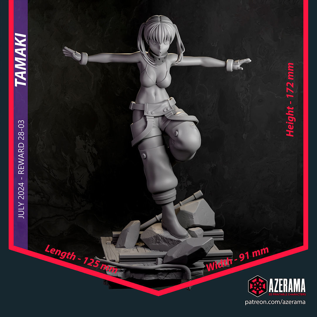 Tamaki STL Ready for 3D Printing 3D print model_3