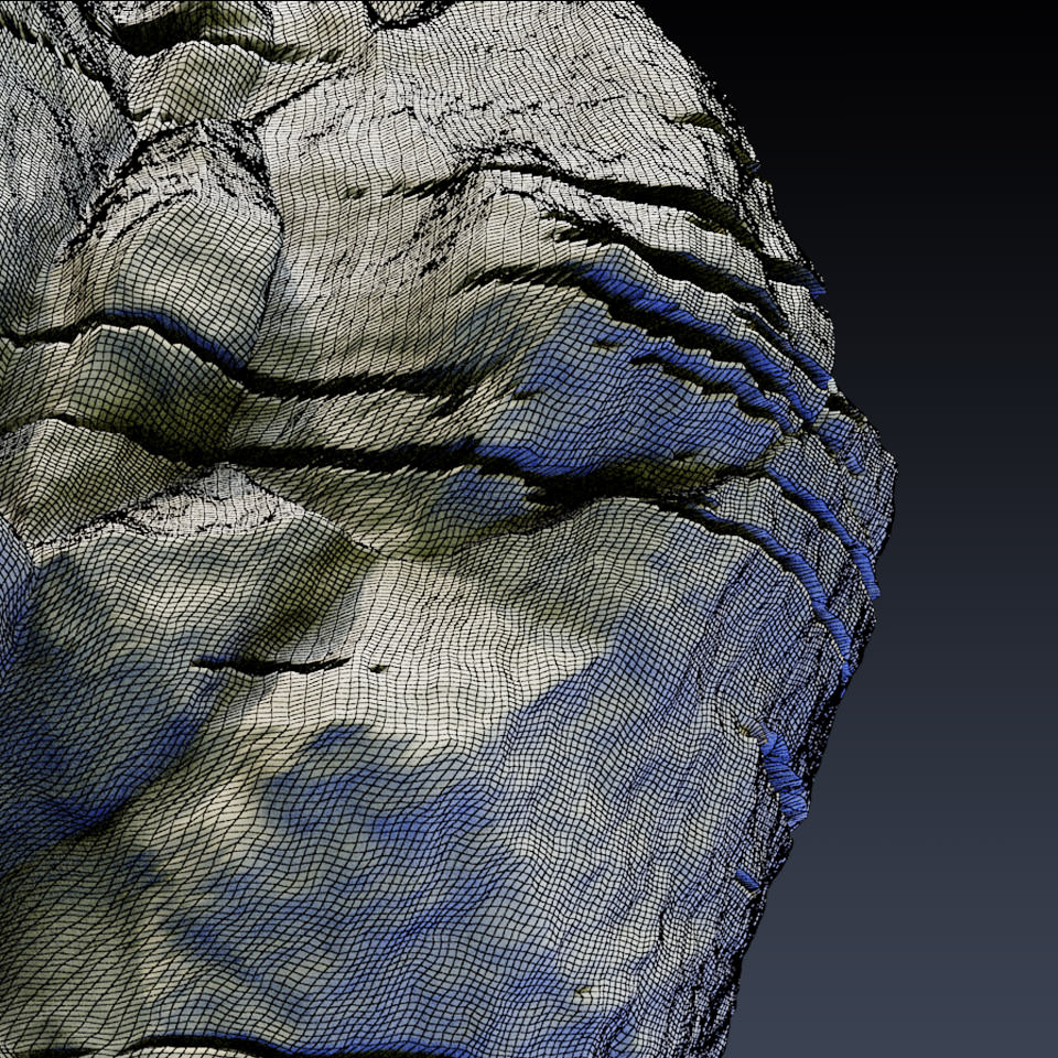 Rock Face Cliff Blocks 01 3D model_8
