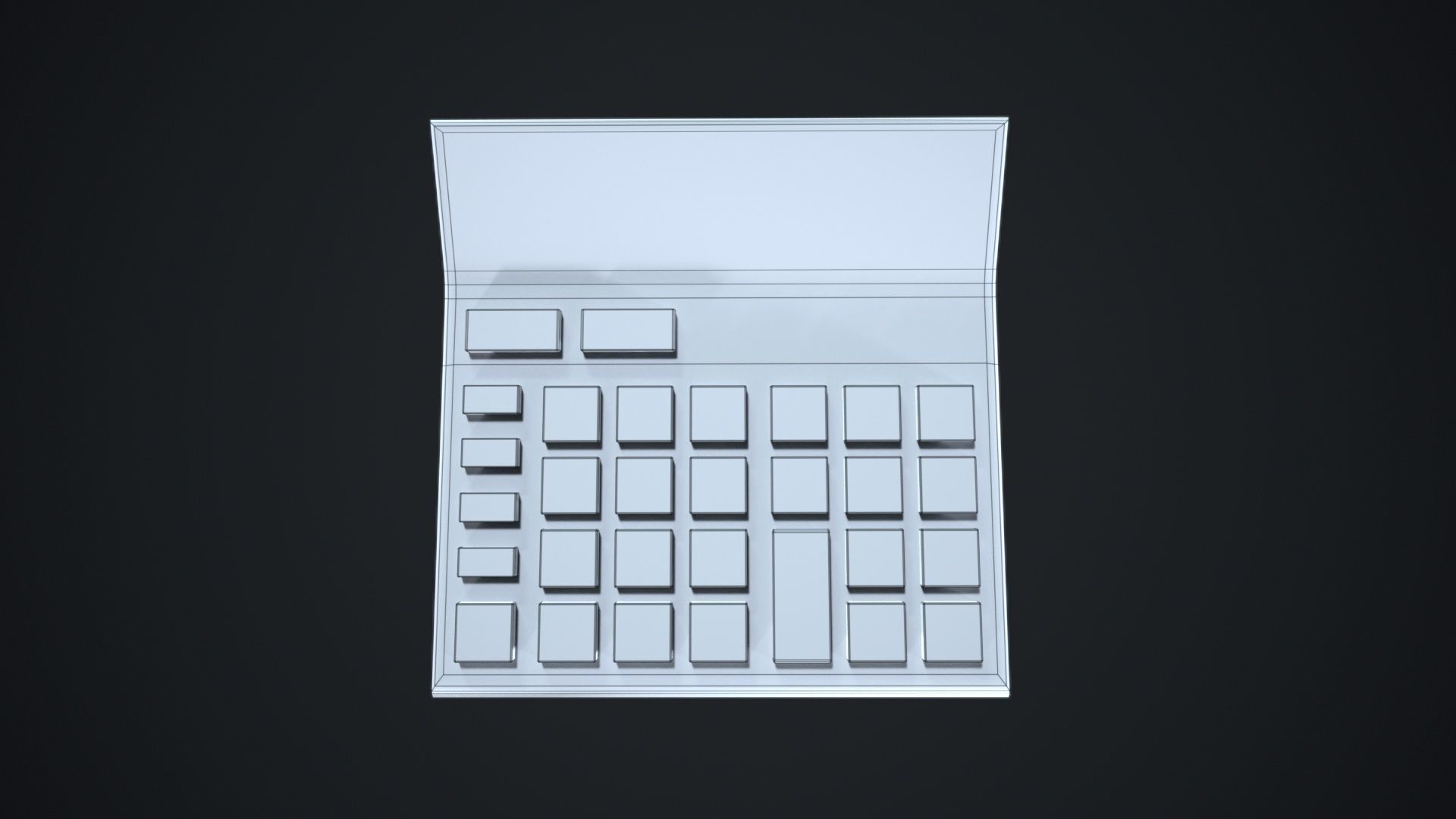 Calculator Low-poly 3D model_9