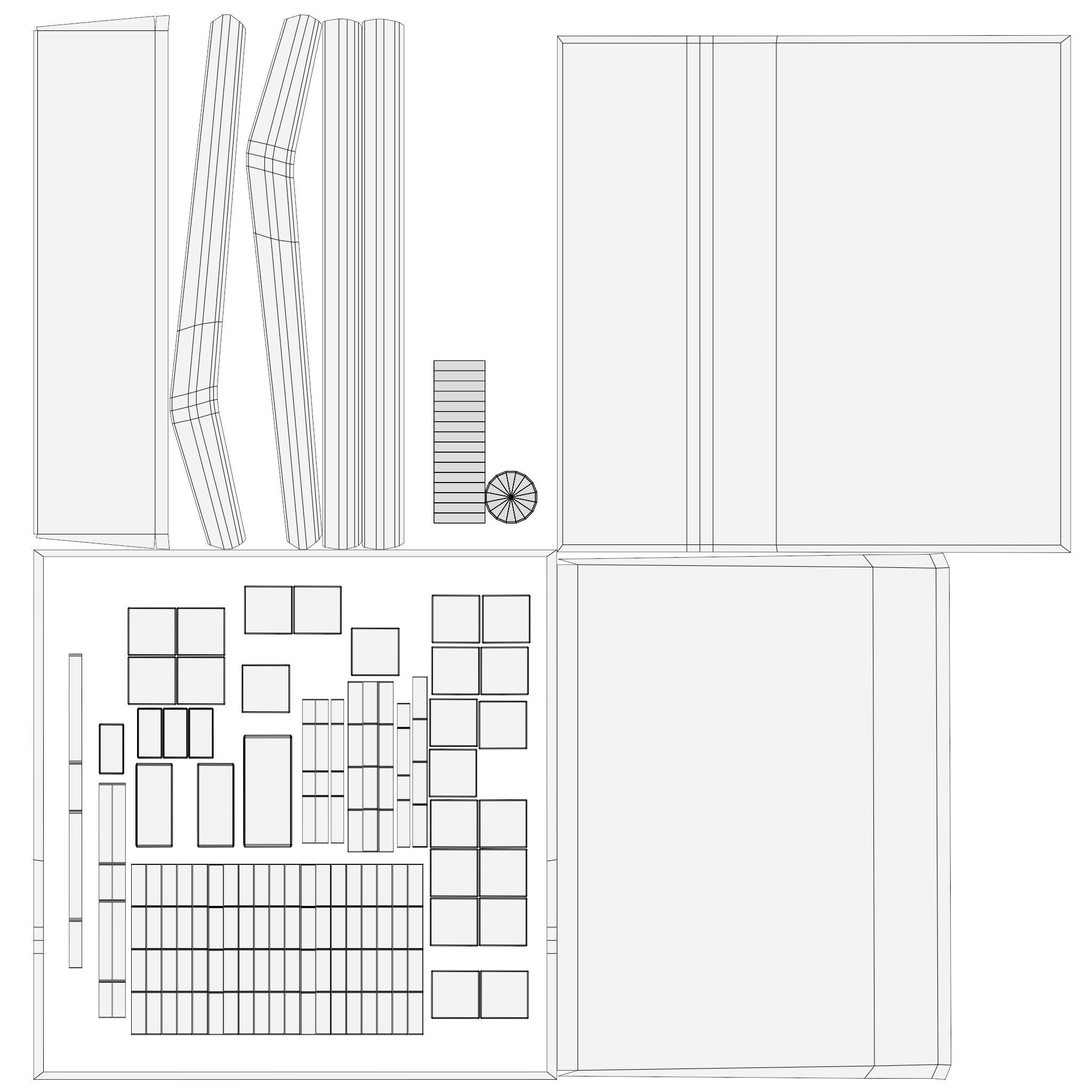 Calculator Low-poly 3D model_14