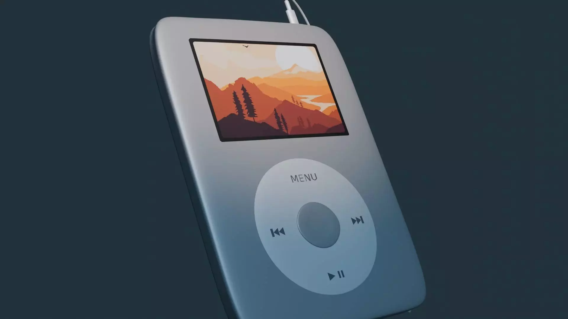 Ipod classic - Cycles Free low-poly 3D model
