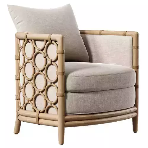 McGuire Furniture MCA80 Barrel Lounge Chair Laura Kirar