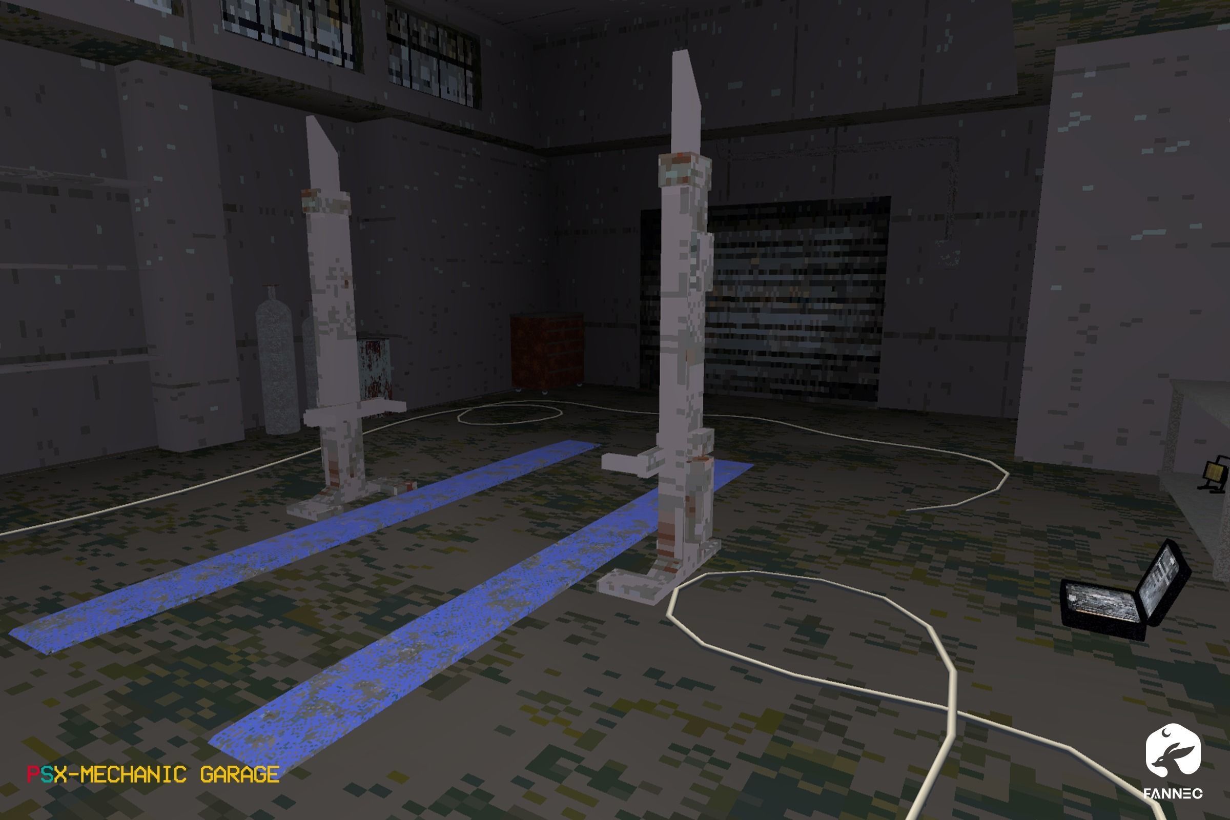 PSX Edition - Mechanic Garage Low-poly 3D model_2