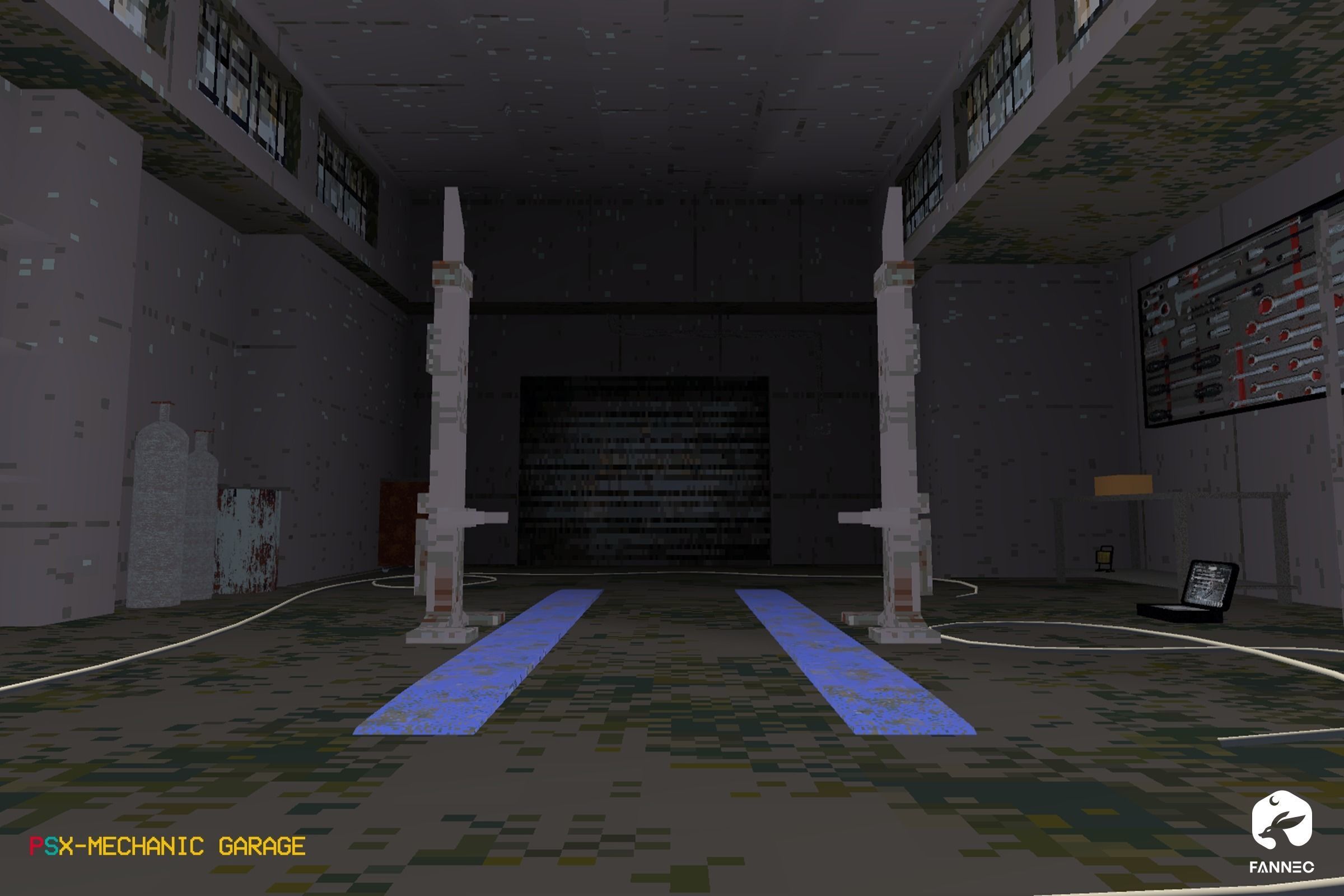 PSX Edition - Mechanic Garage Low-poly 3D model_4