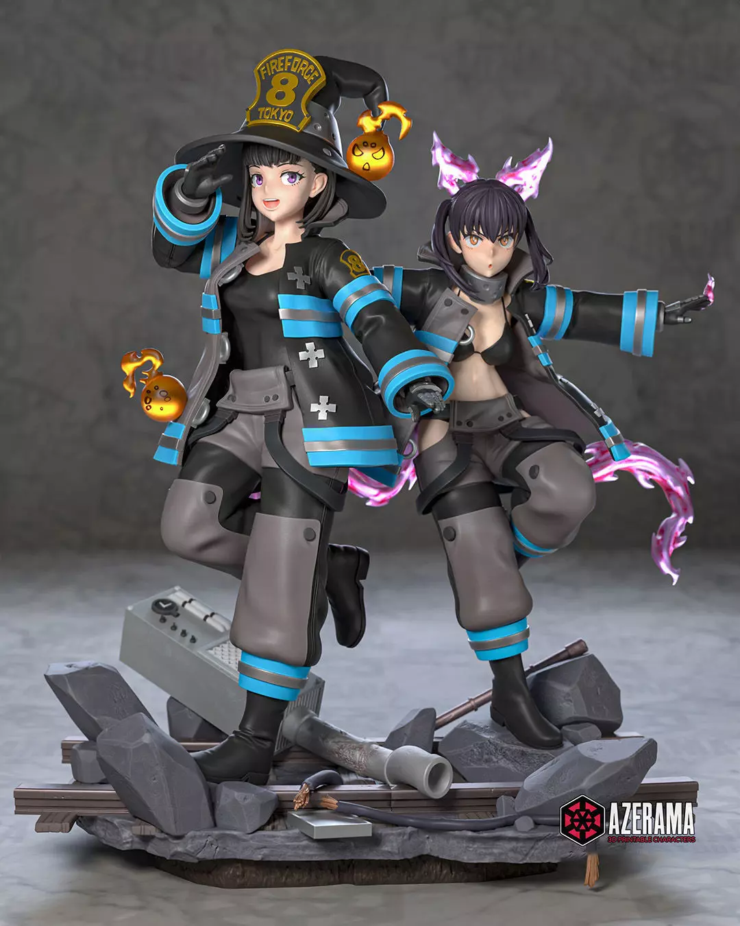 Maki and Tamaki STL Ready for 3D Printing 3D print model_0