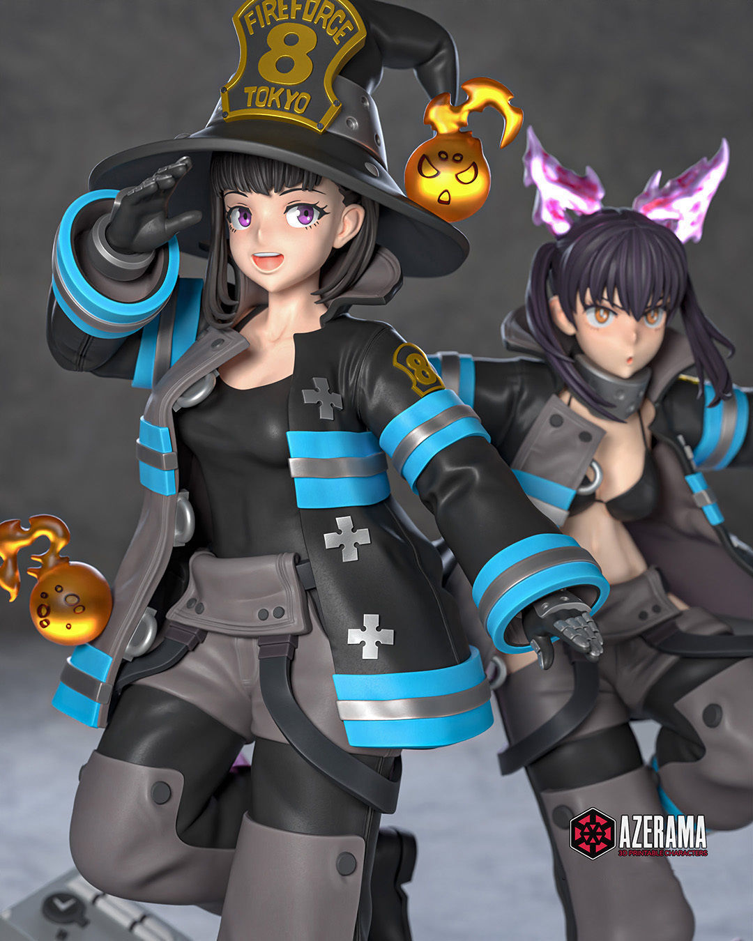 Maki and Tamaki STL Ready for 3D Printing 3D print model_2