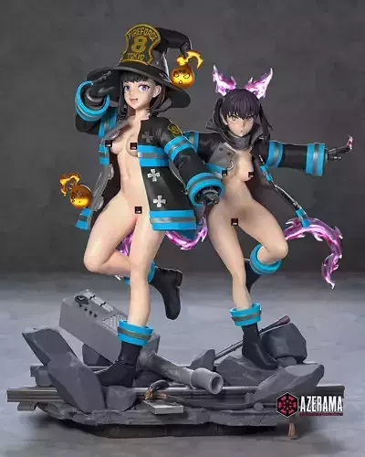 Maki and Tamaki NSFW STL Ready for 3D Printing 3D print model
