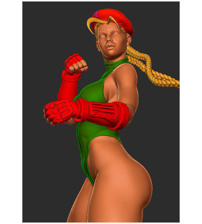 Cammy Cosplay Glove - Street Fighter 3D print model_8