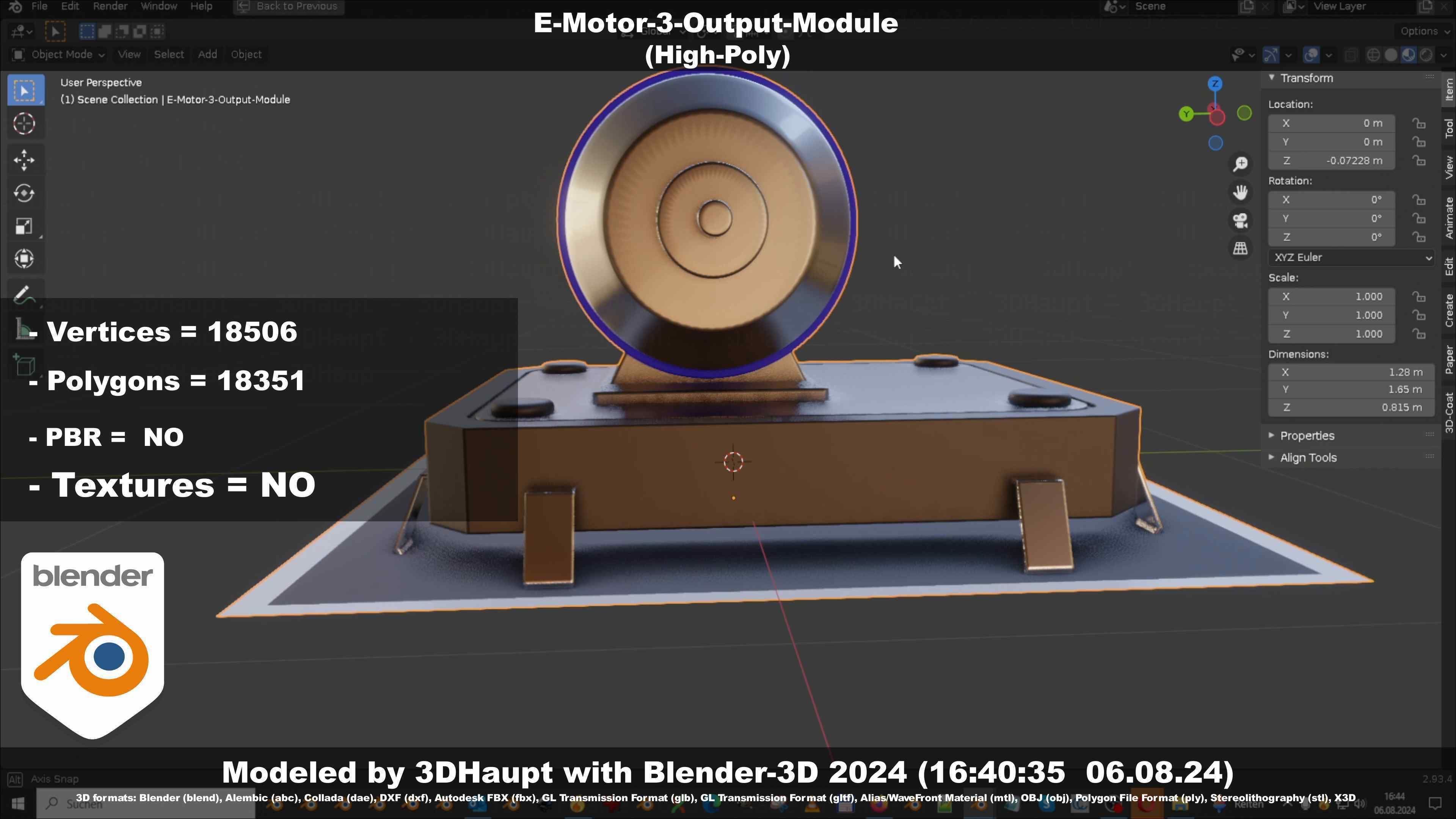 E-Motor-3-Output-Module 3D model_124