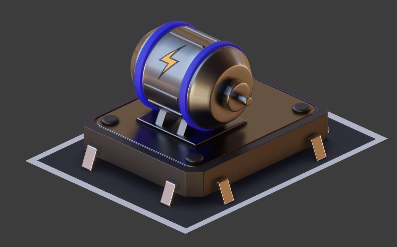 E-Motor-3-Output-Module 3D model_1