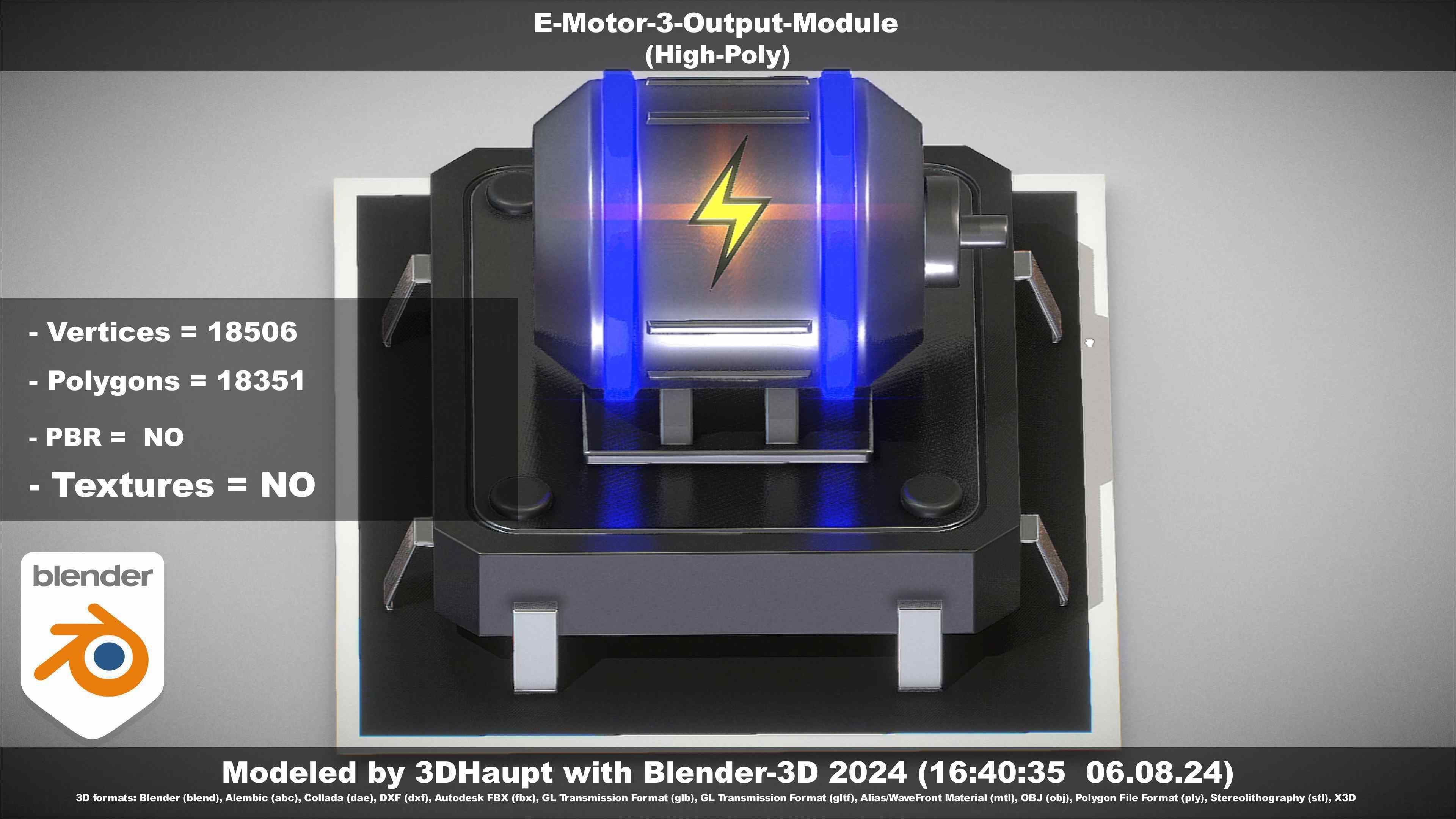 E-Motor-3-Output-Module 3D model_114
