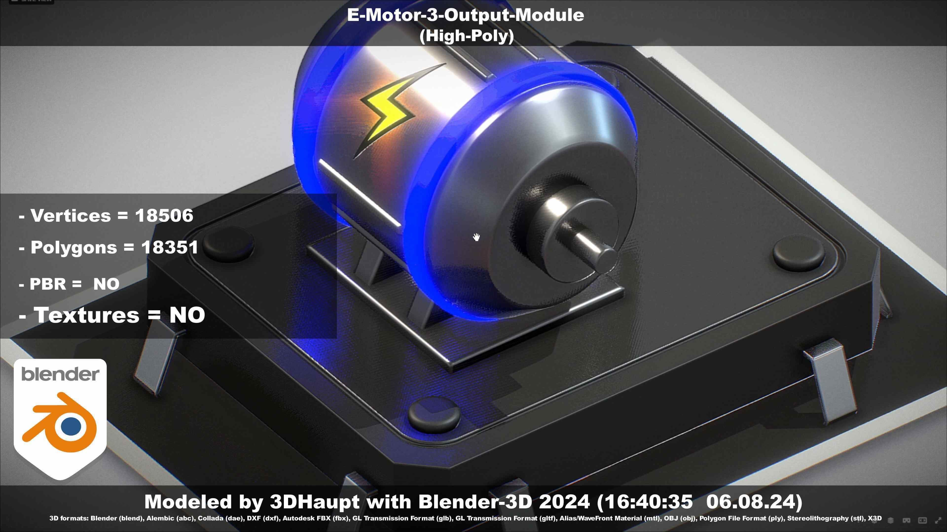 E-Motor-3-Output-Module 3D model_122