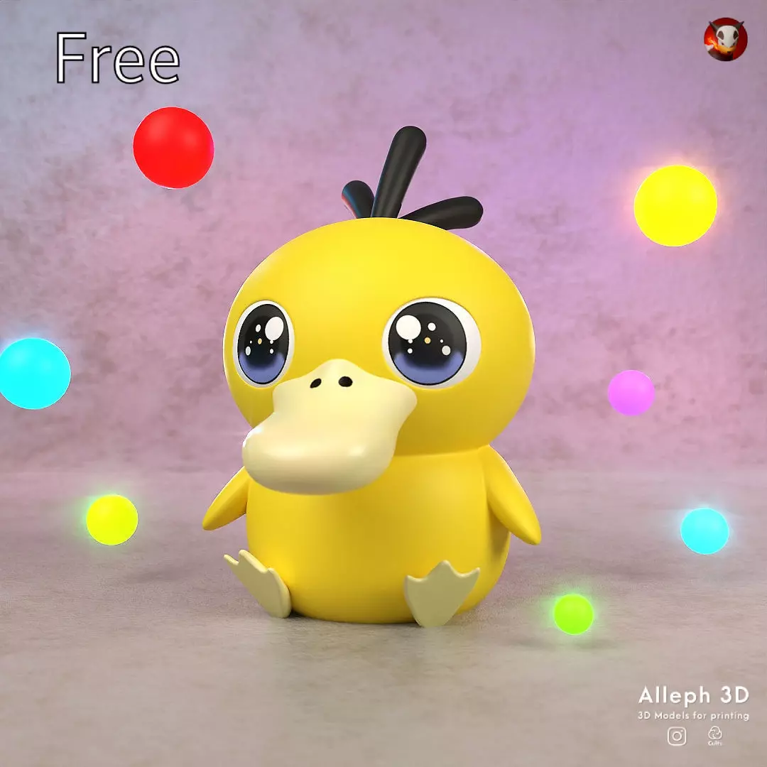 FREE baby psyduck Free 3D print model_0
