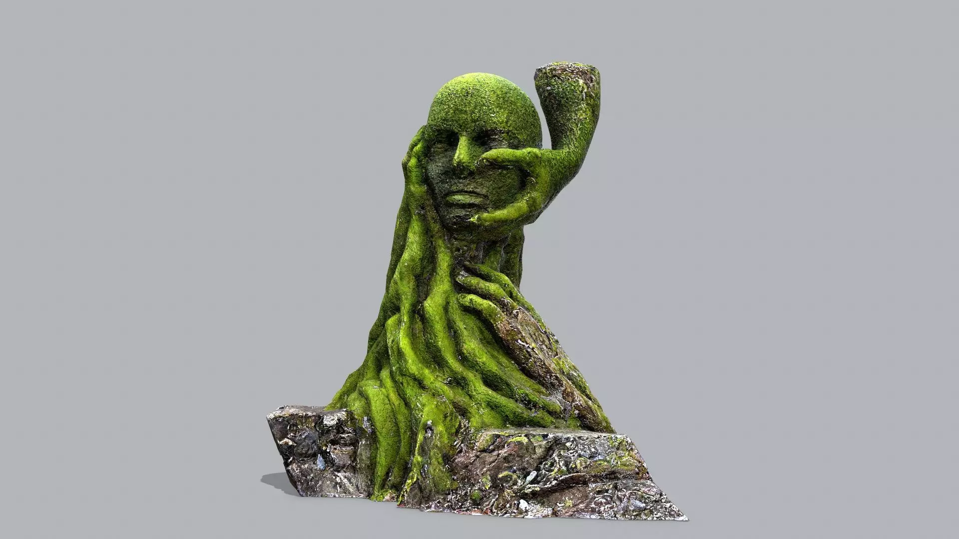 Hands of the devil Low-poly 3D model_0