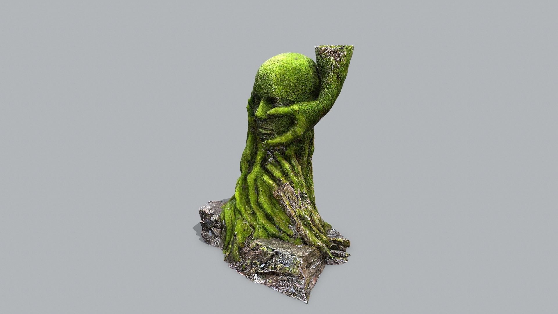 Hands of the devil Low-poly 3D model_3