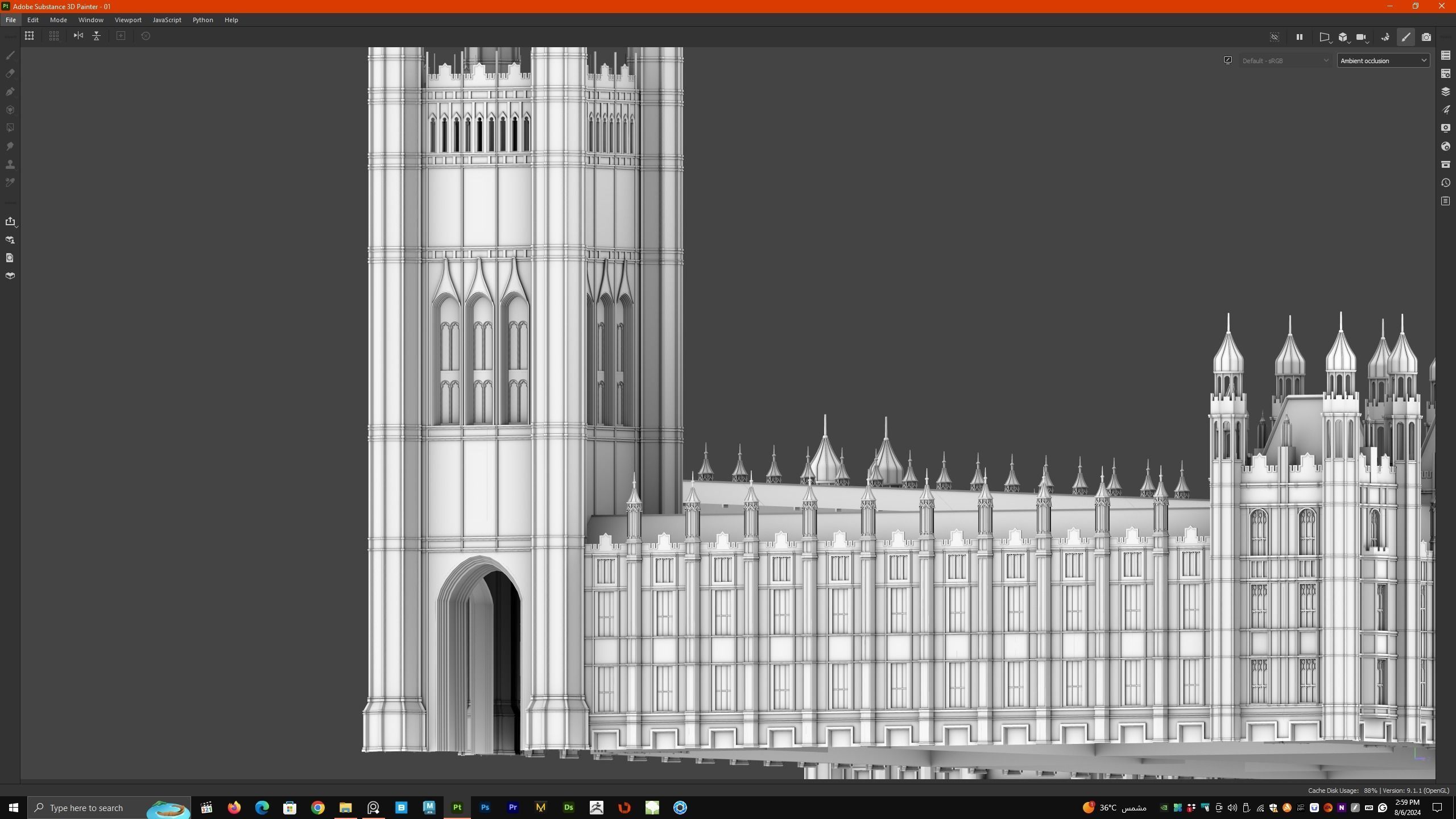 Palace of Westminster and Big Ben 3D model_22