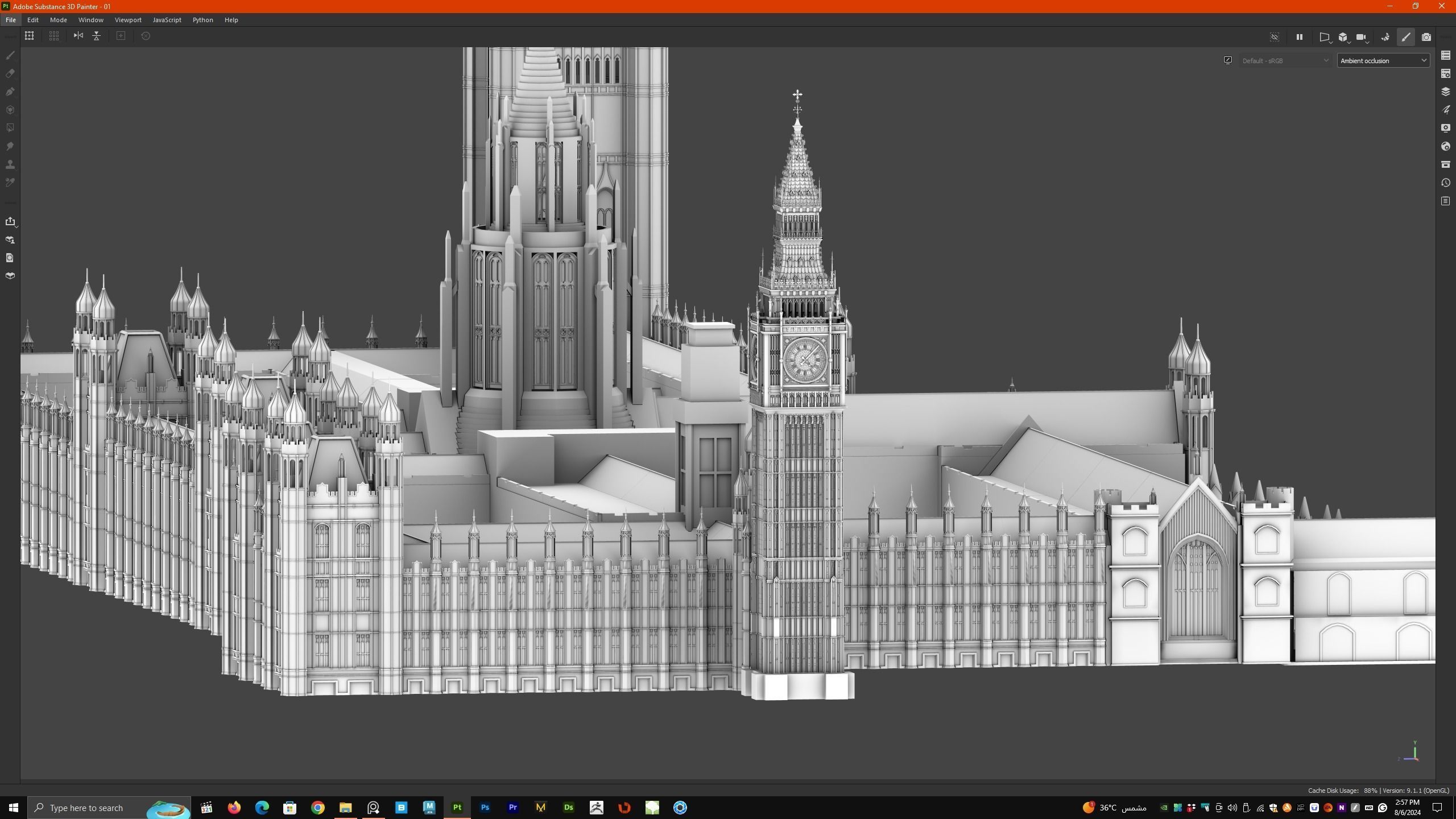 Palace of Westminster and Big Ben 3D model_21
