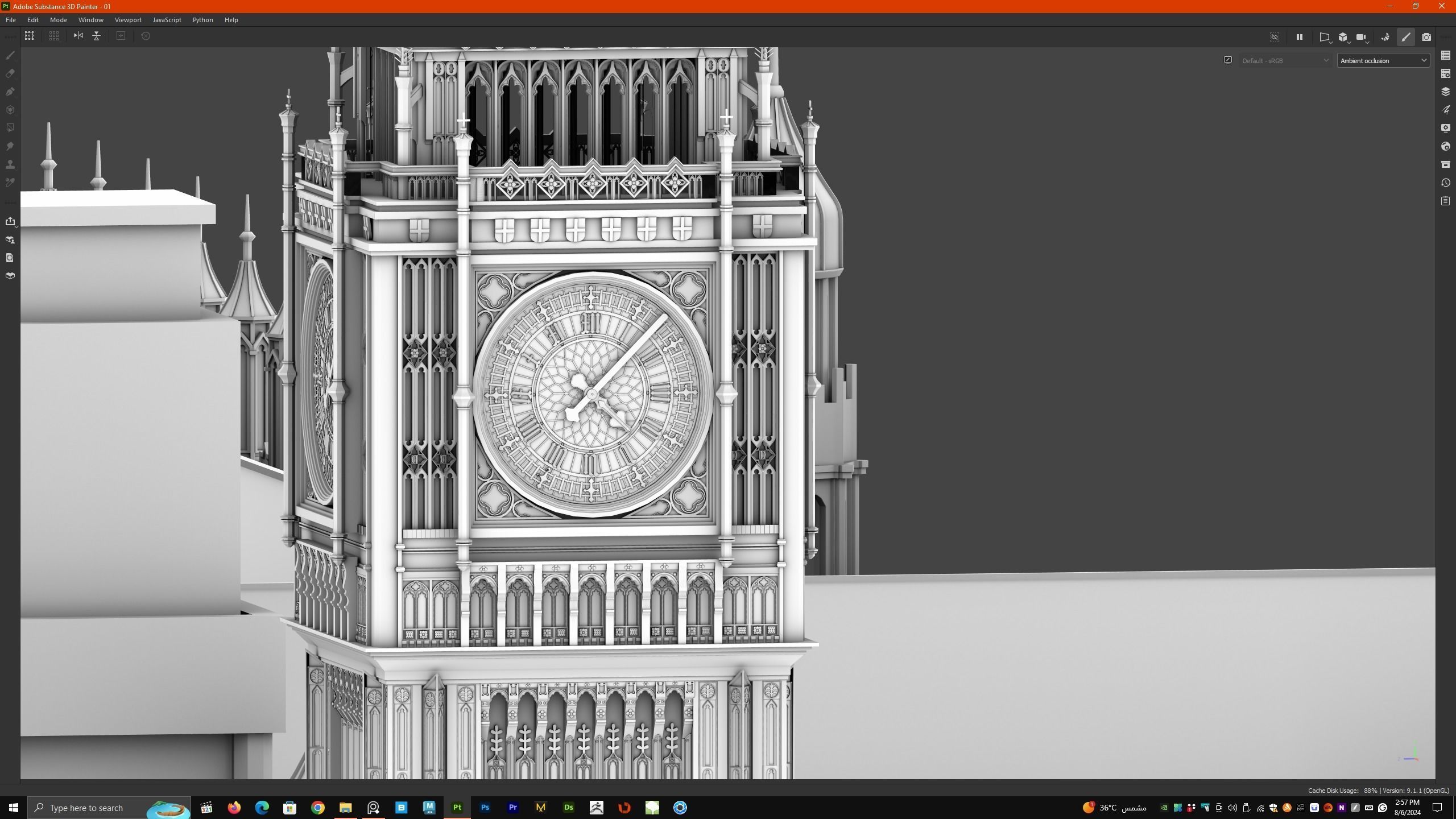 Palace of Westminster and Big Ben 3D model_47