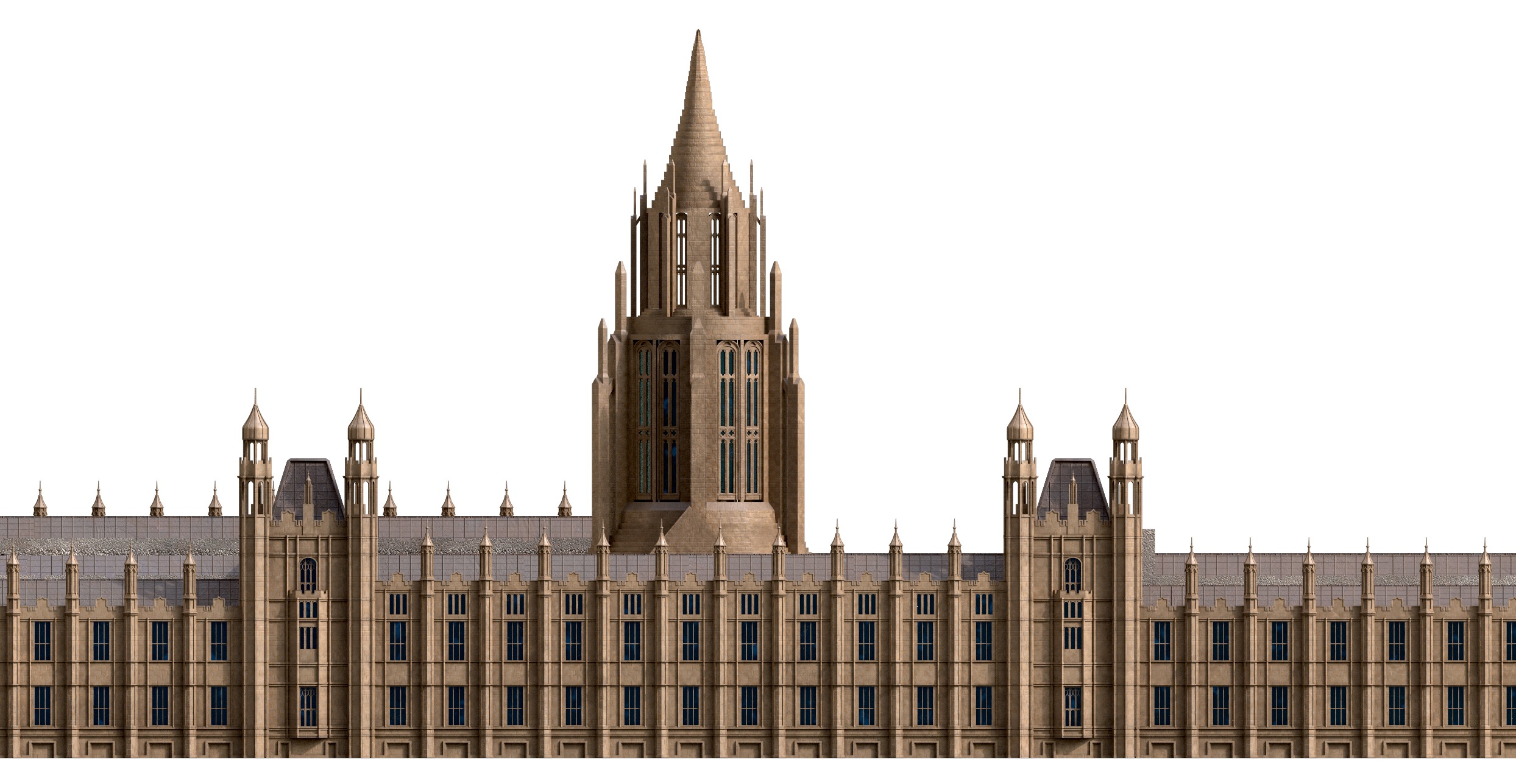 Palace of Westminster and Big Ben 3D model_11