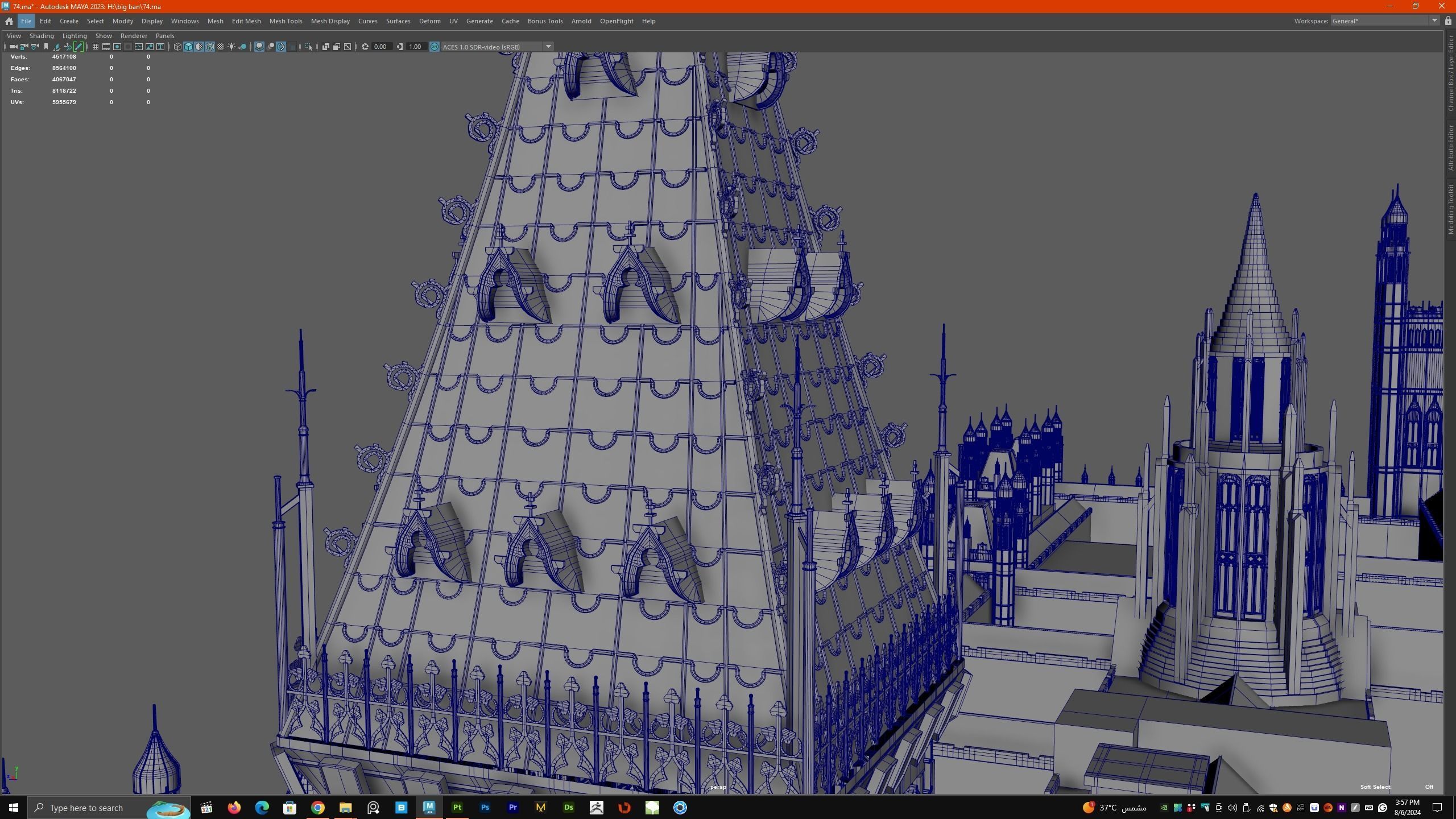 Palace of Westminster and Big Ben 3D model_34