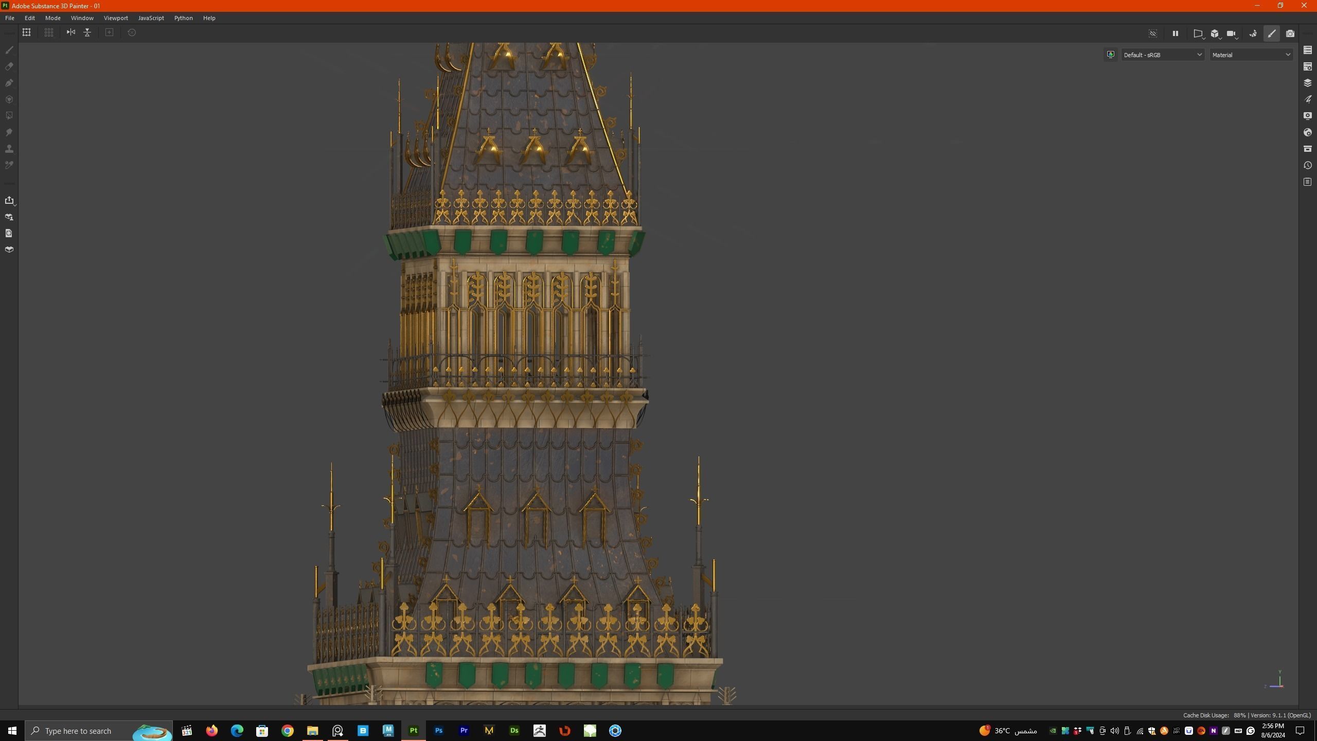 Palace of Westminster and Big Ben 3D model_19