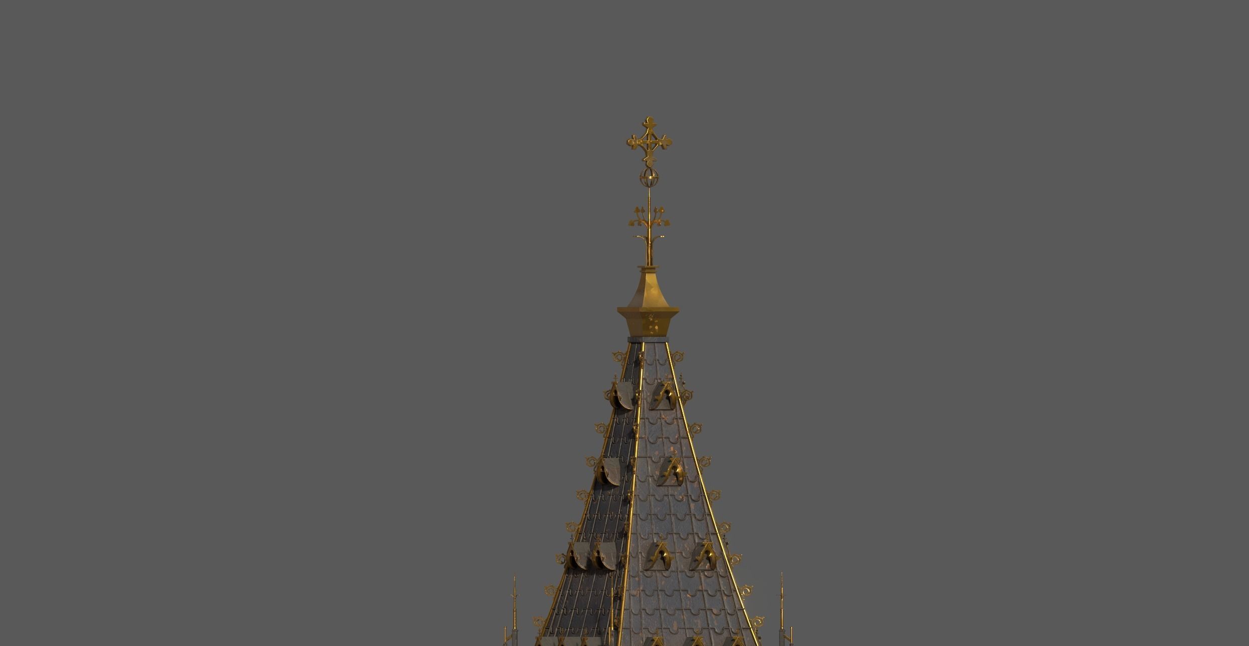 Palace of Westminster and Big Ben 3D model_4