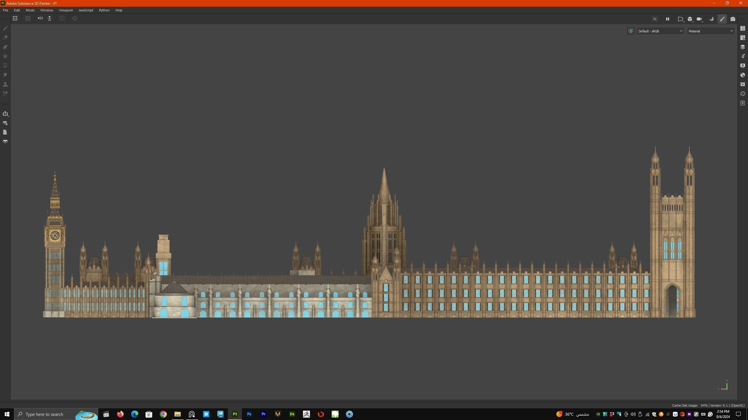 Palace of Westminster and Big Ben 3D model_17