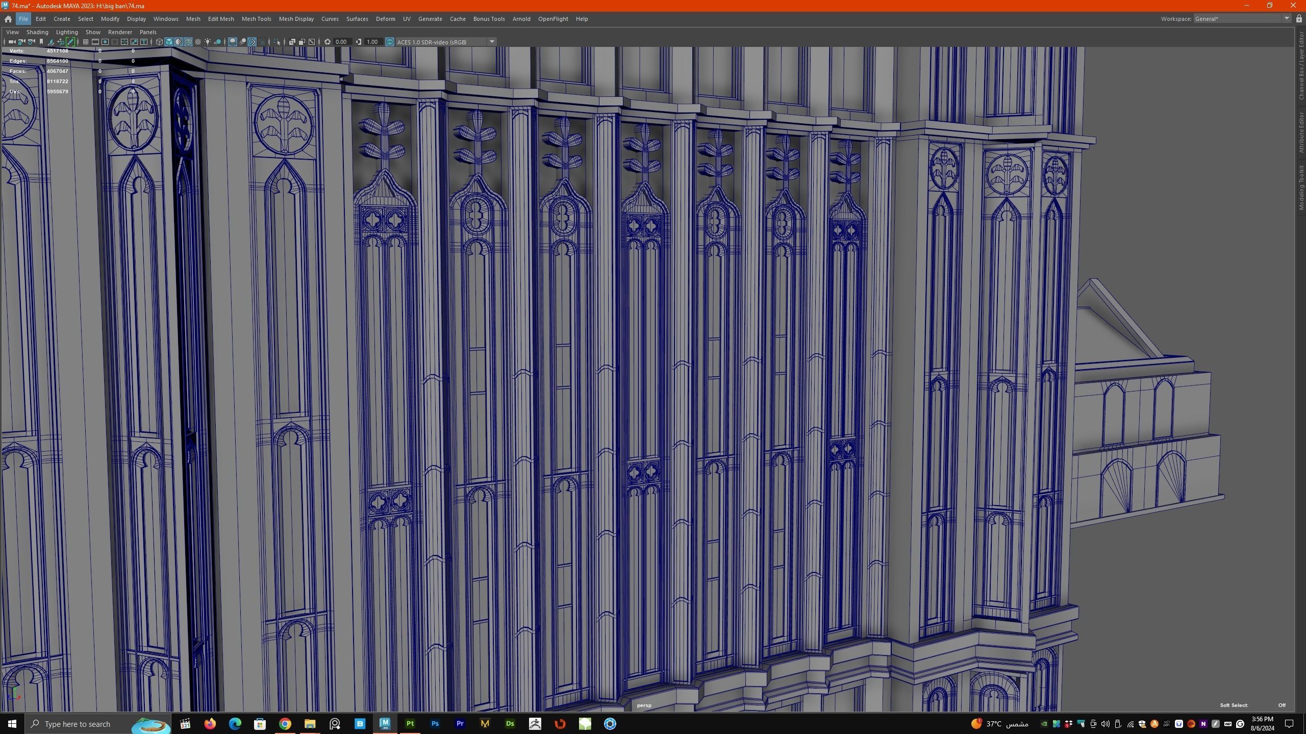 Palace of Westminster and Big Ben 3D model_36