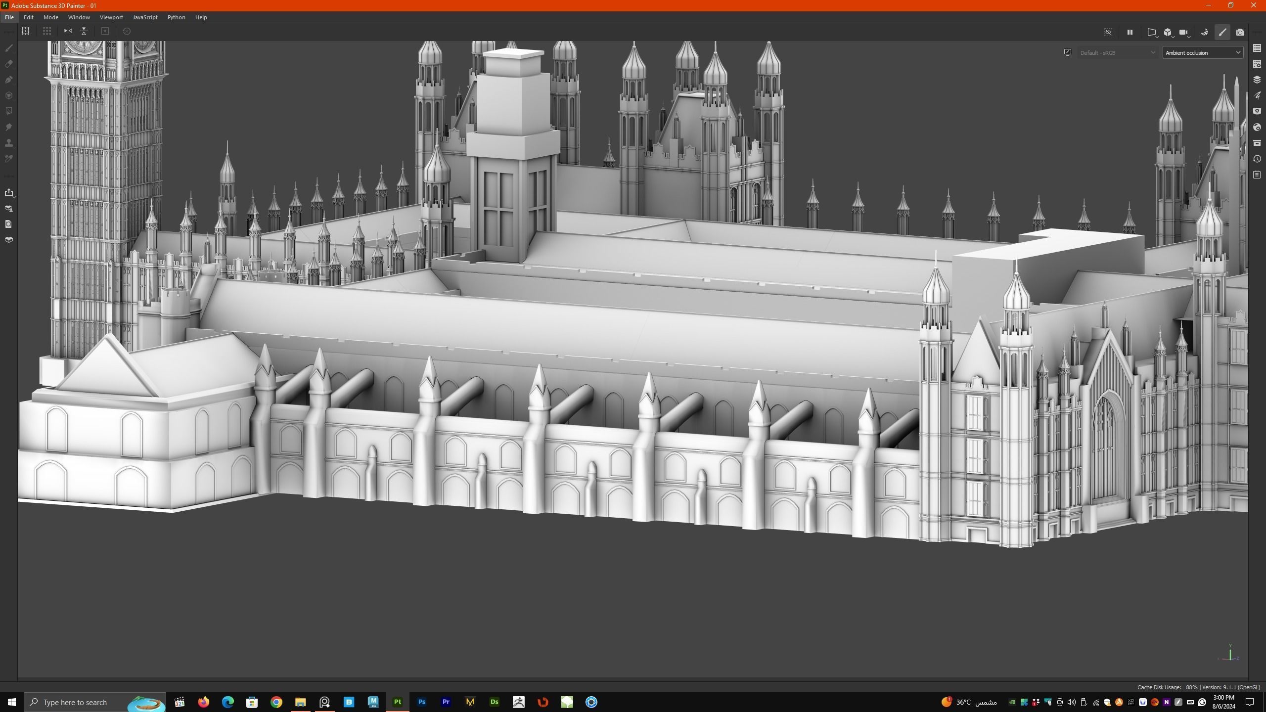 Palace of Westminster and Big Ben 3D model_24